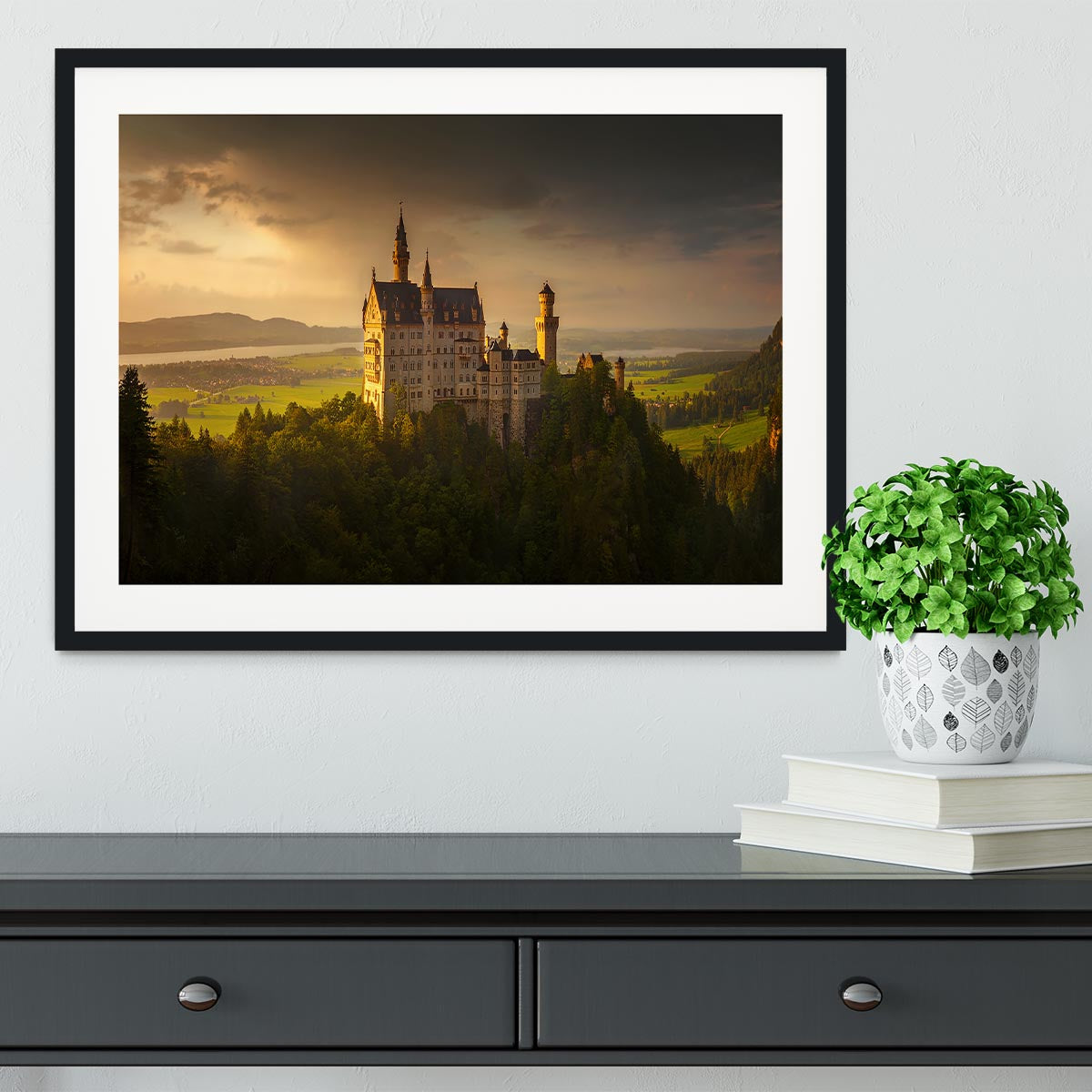 Neuschwanstein Framed Print - Canvas Art Rocks - 1