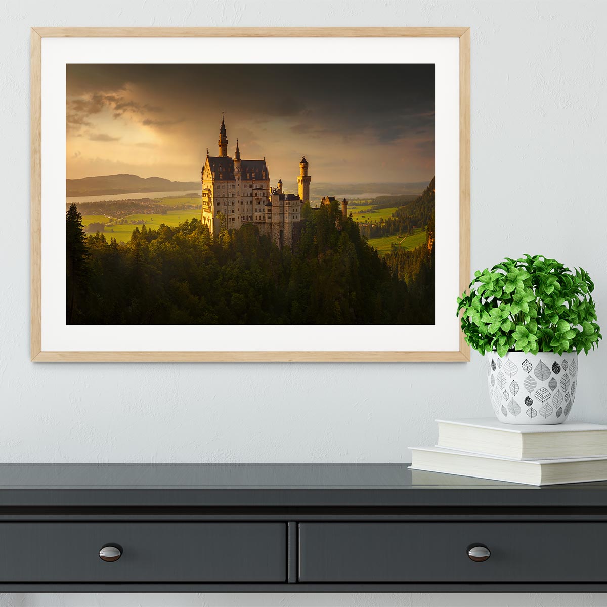 Neuschwanstein Framed Print - Canvas Art Rocks - 3