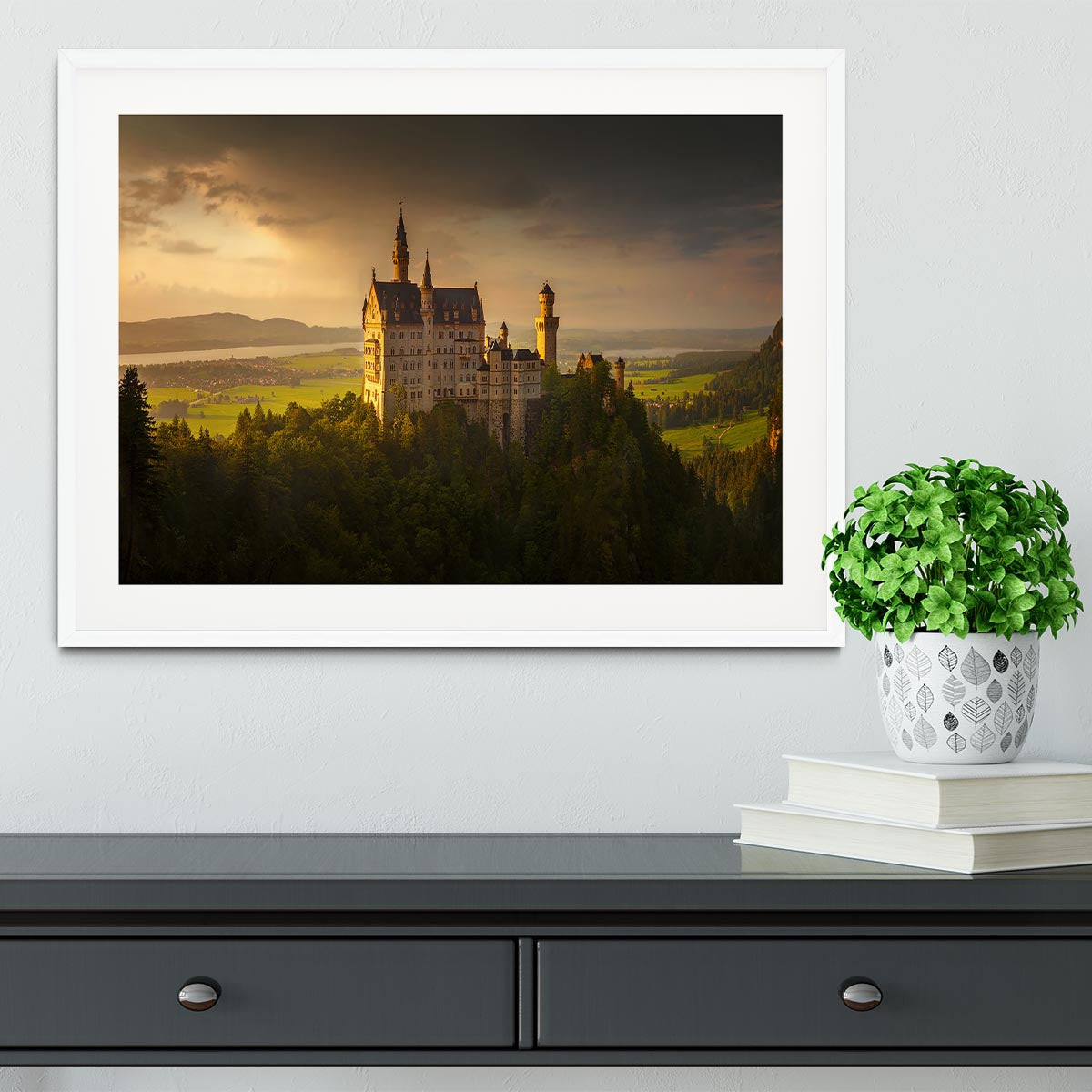 Neuschwanstein Framed Print - Canvas Art Rocks - 5