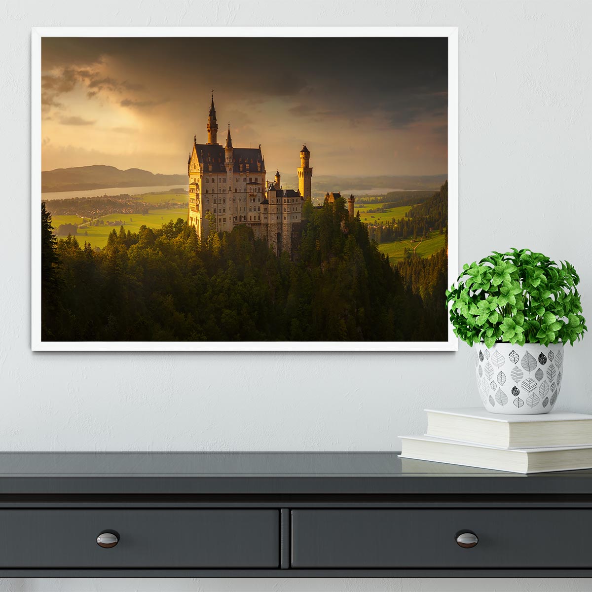 Neuschwanstein Framed Print - Canvas Art Rocks -6