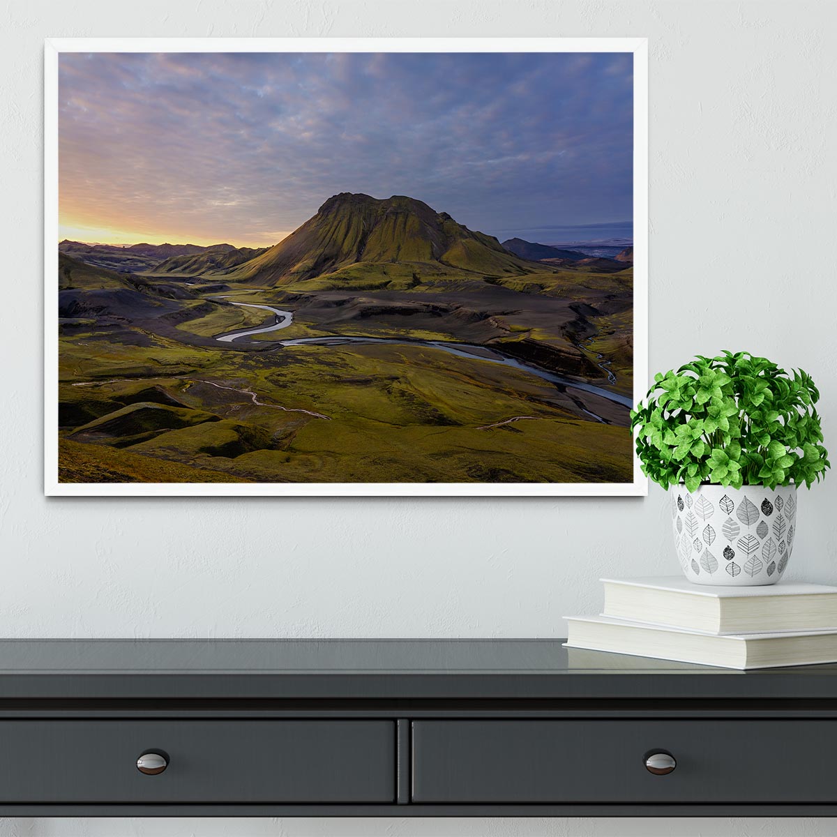 Iceland Highlands Framed Print - Canvas Art Rocks -6