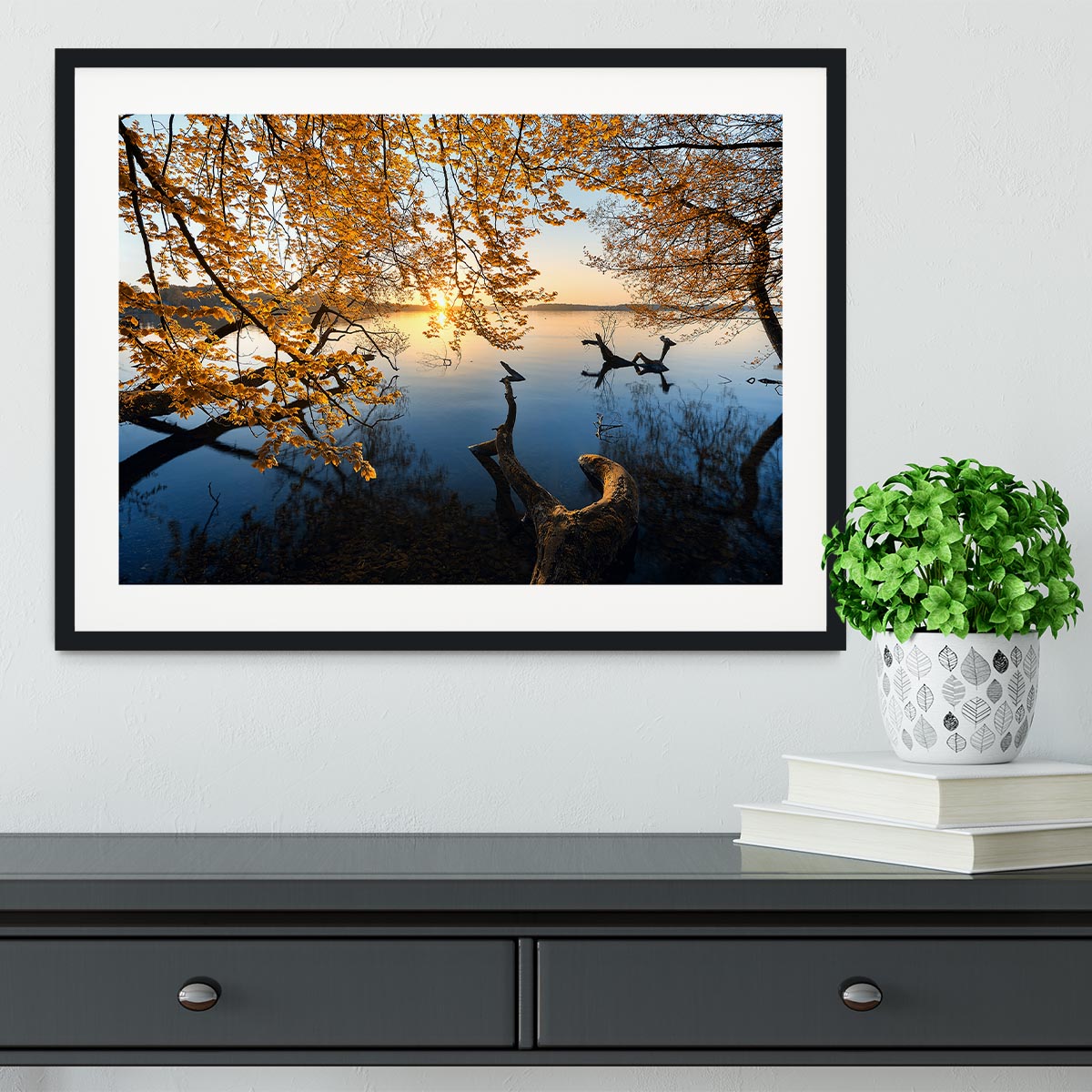 Autumn Morning Framed Print - Canvas Art Rocks - 1