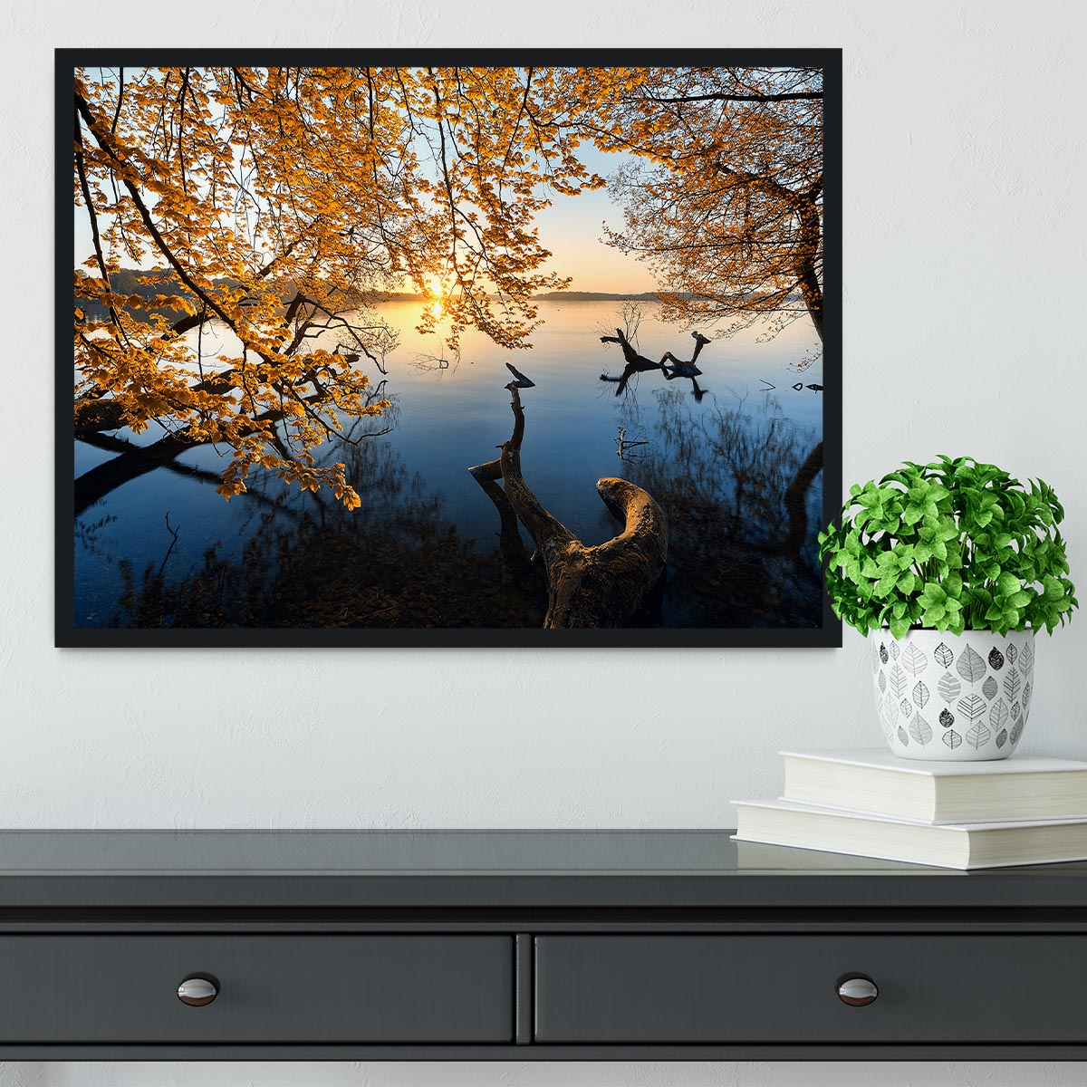 Autumn Morning Framed Print - Canvas Art Rocks - 2