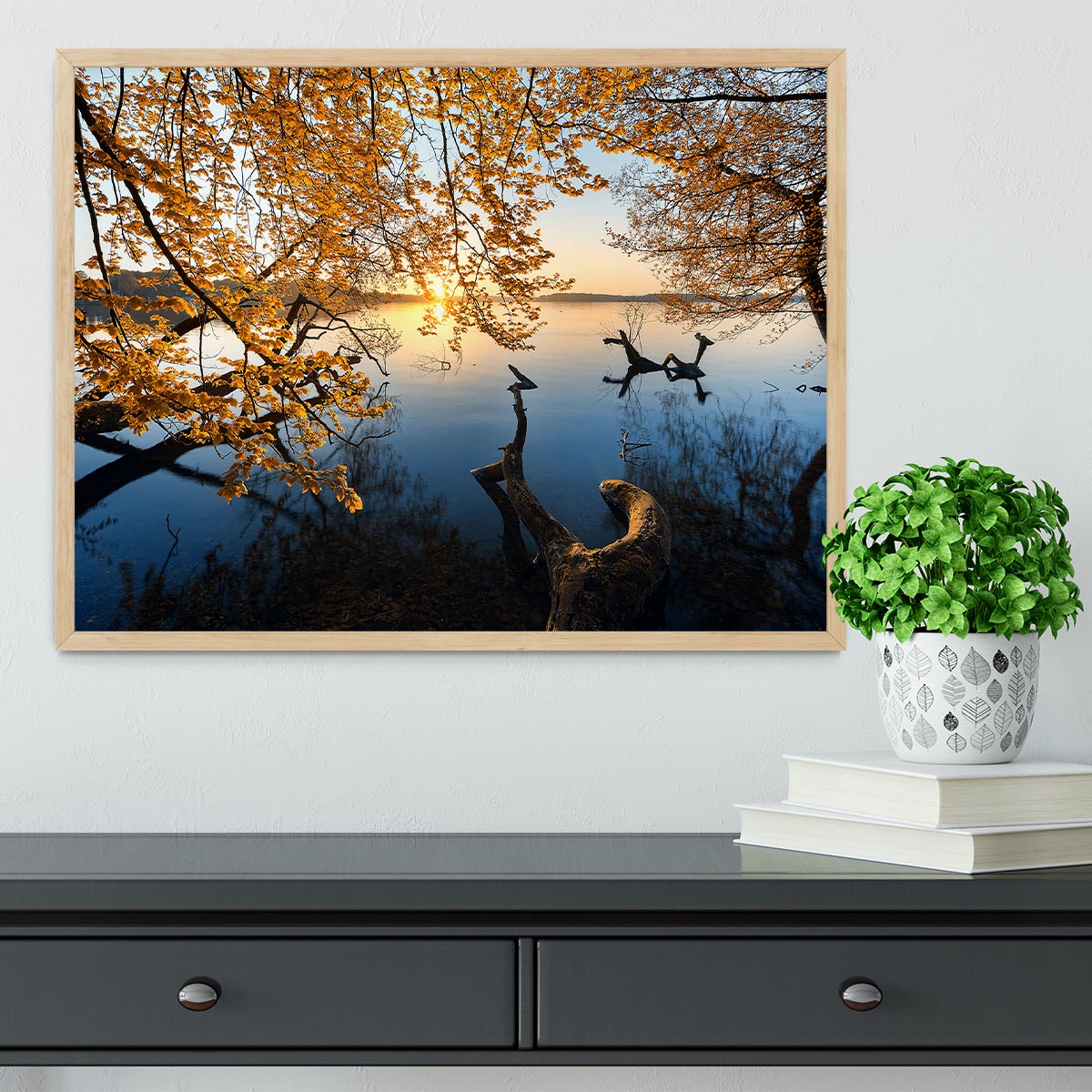 Autumn Morning Framed Print - Canvas Art Rocks - 4