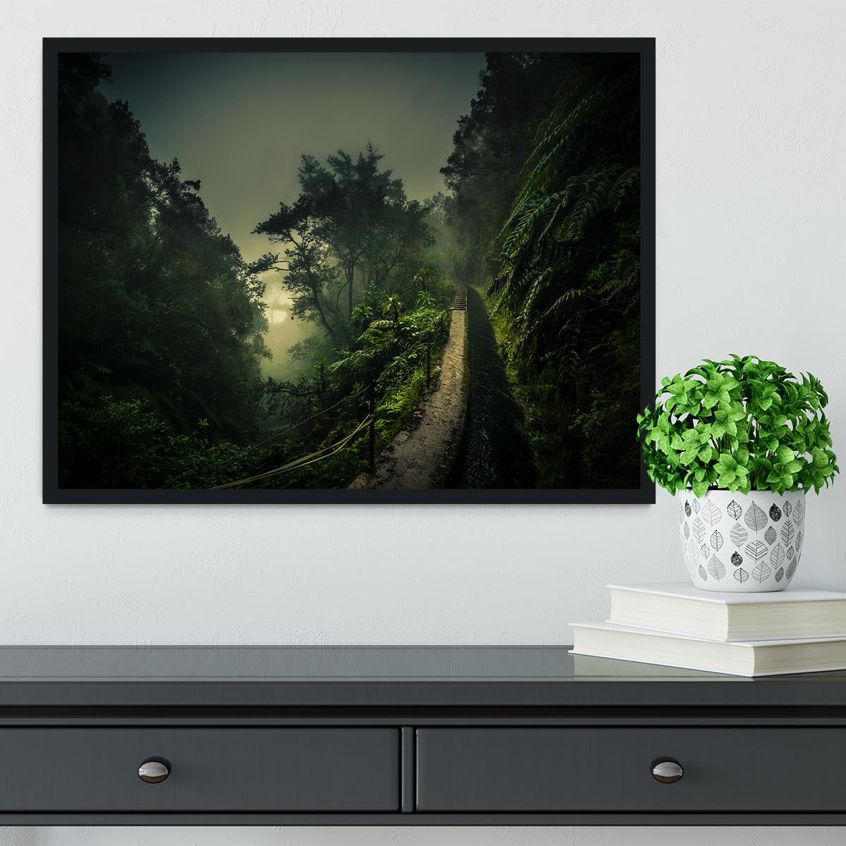 Levada Walk Framed Print - Canvas Art Rocks - 2