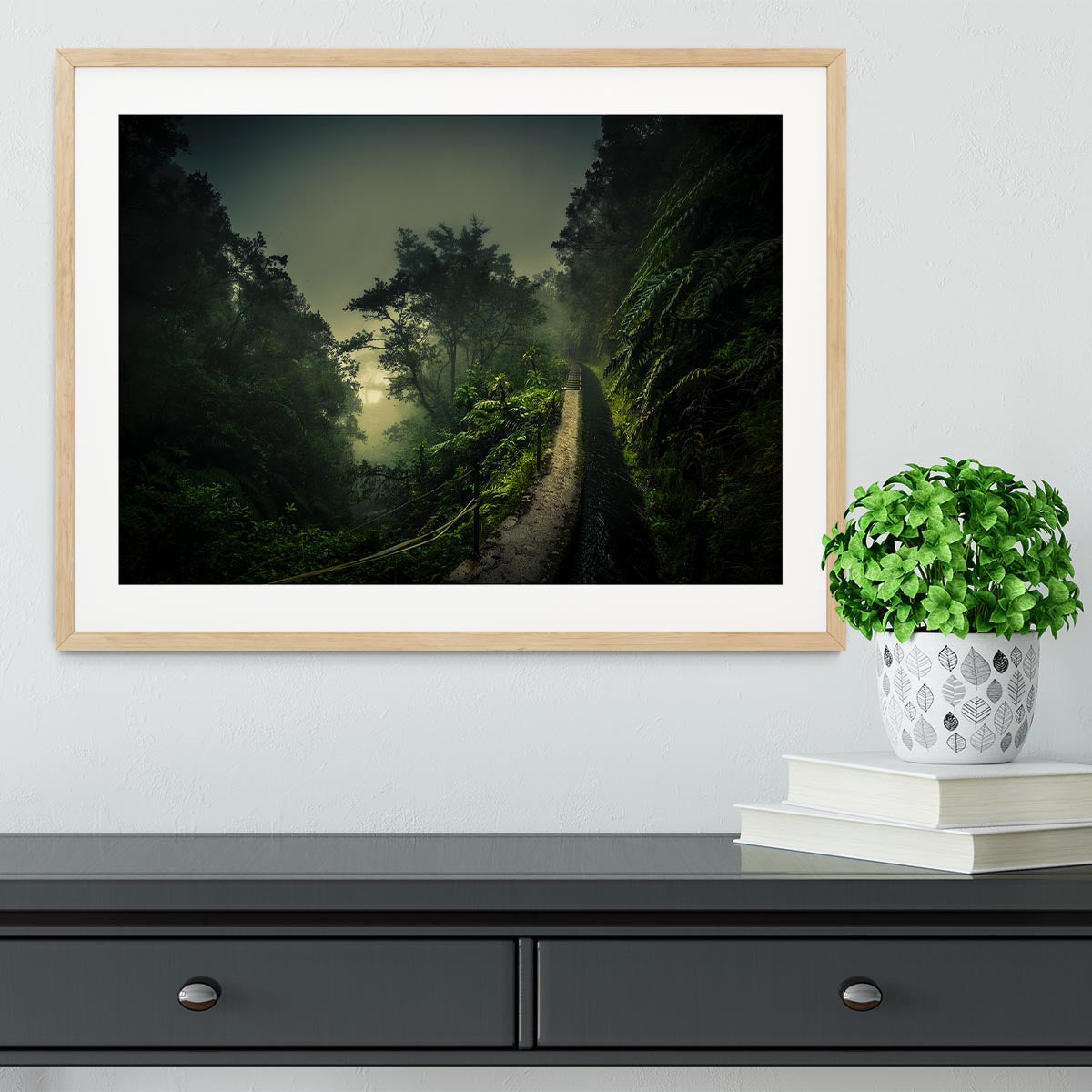 Levada Walk Framed Print - Canvas Art Rocks - 3