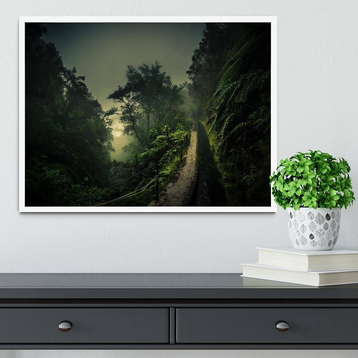 Levada Walk Framed Print - Canvas Art Rocks -6