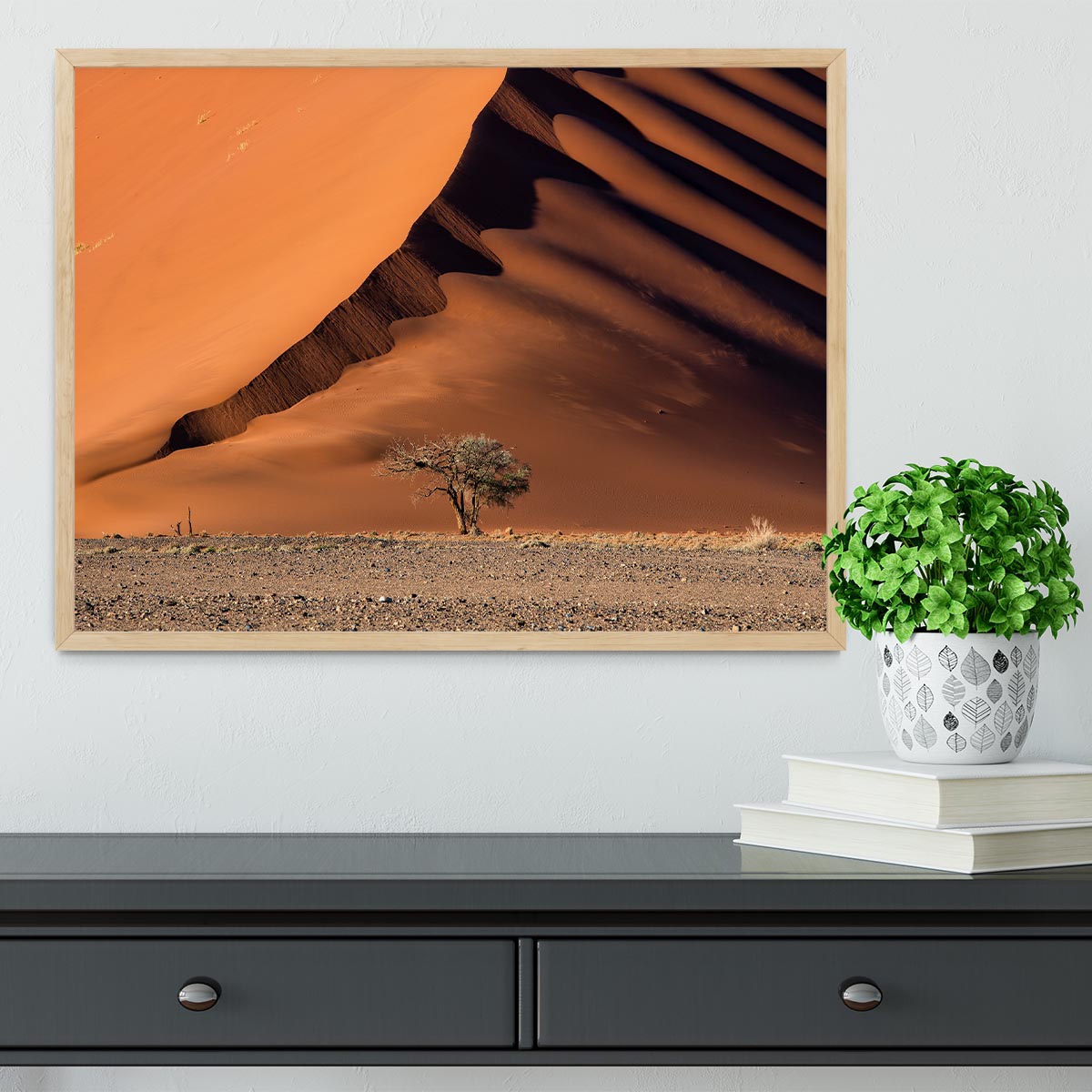 The Dune And The Tree Framed Print - Canvas Art Rocks - 4