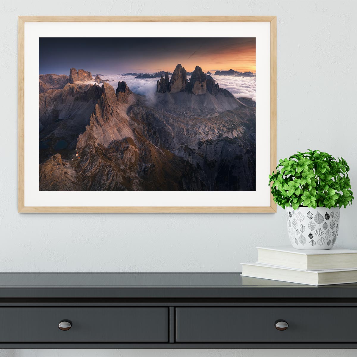 Tre Cime Di Lavaredo Framed Print - Canvas Art Rocks - 3