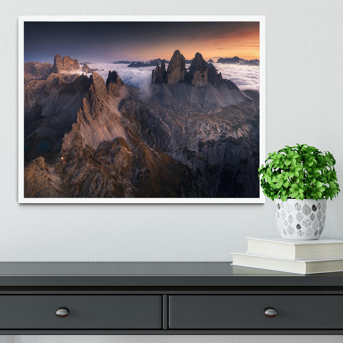 Tre Cime Di Lavaredo Framed Print - Canvas Art Rocks -6