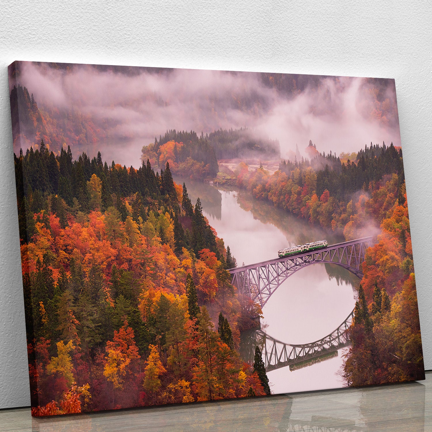 Autumn Tadami Line Canvas Print or Poster - Canvas Art Rocks - 1