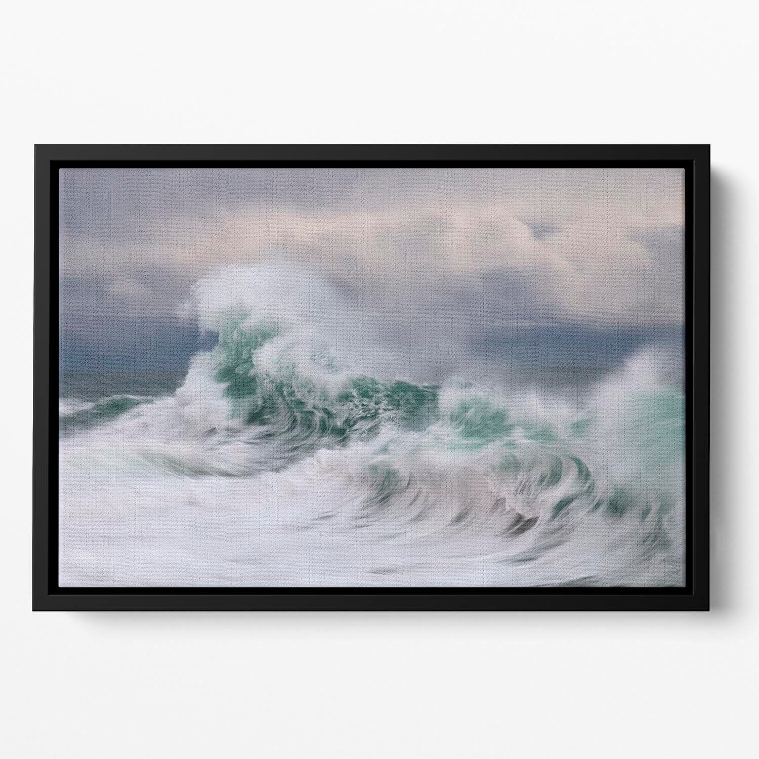 Wave Floating Framed Canvas - Canvas Art Rocks - 2