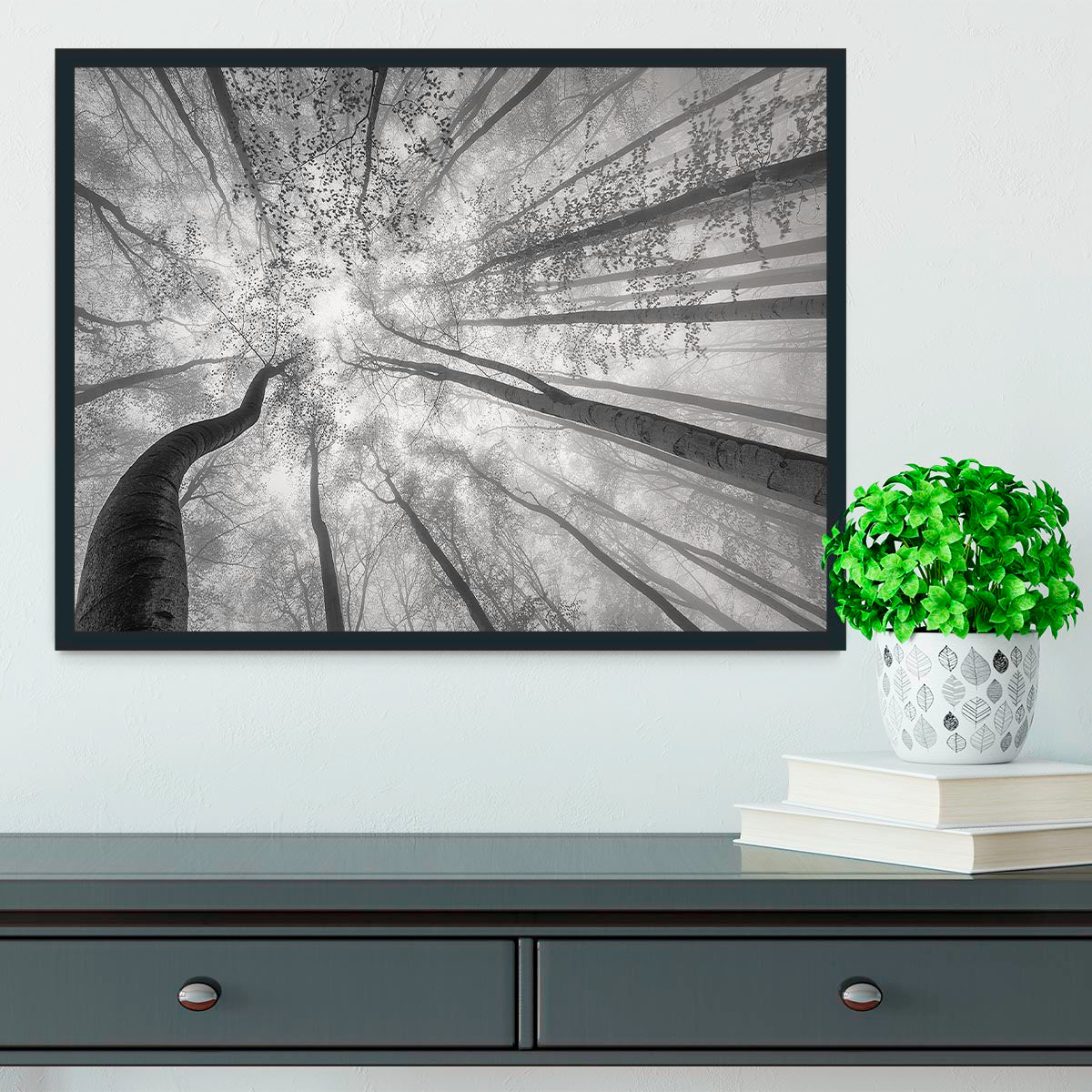 Spring Crown Of Trees Framed Print - Canvas Art Rocks - 2