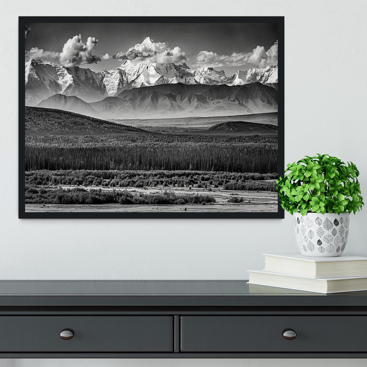 The Alaskan Range Framed Print - Canvas Art Rocks - 2