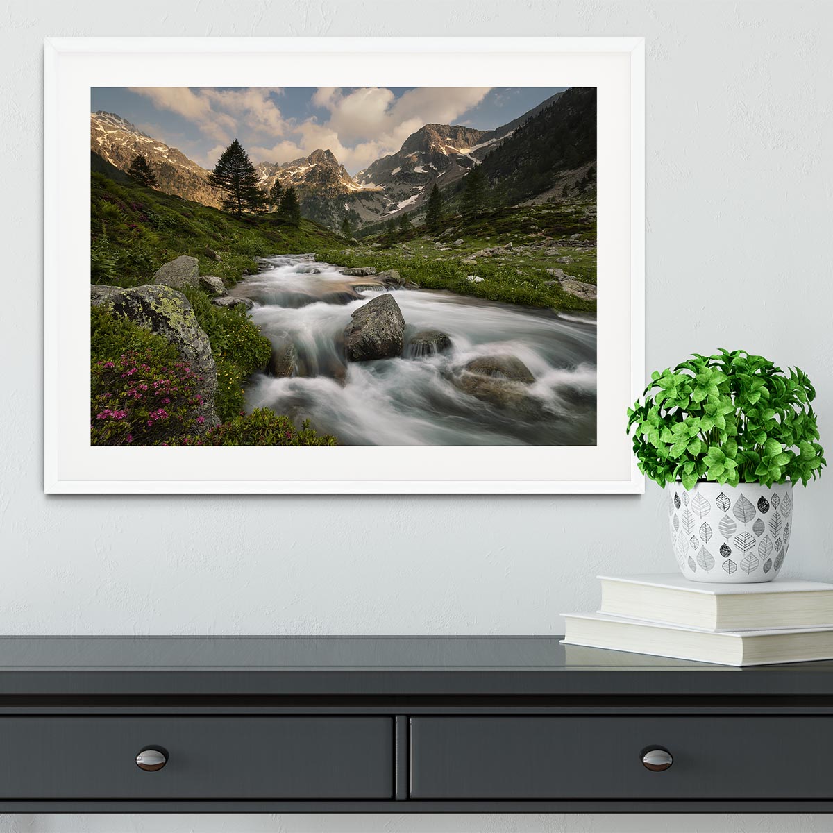 Maritime Alps Park Framed Print - Canvas Art Rocks - 5