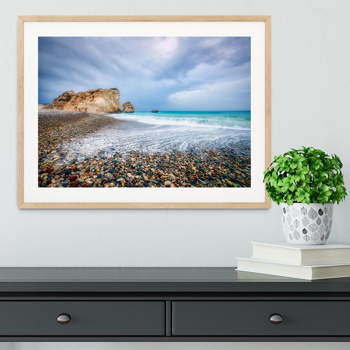 Aphrodite's Birth Place Framed Print - Canvas Art Rocks - 3