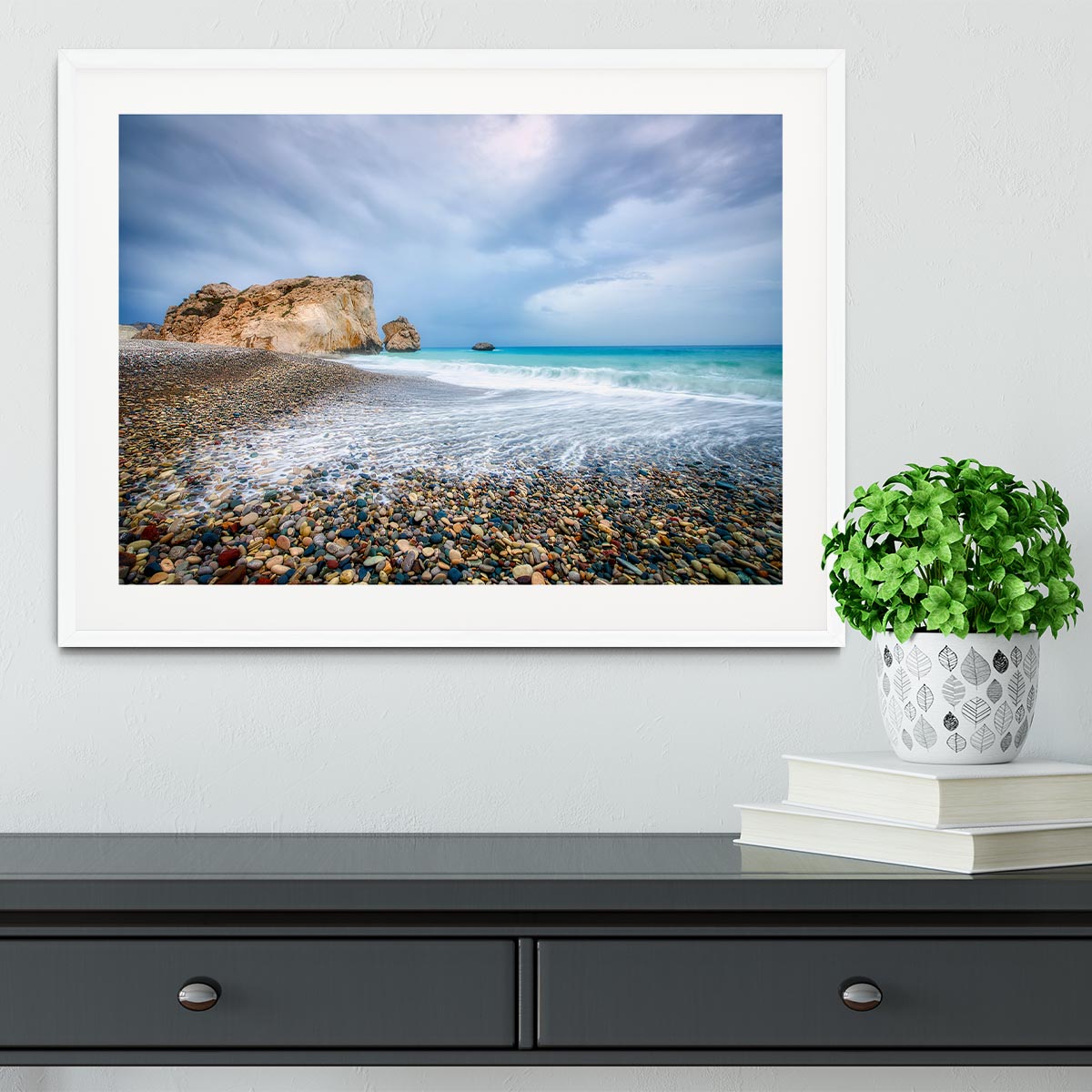 Aphrodite's Birth Place Framed Print - Canvas Art Rocks - 5