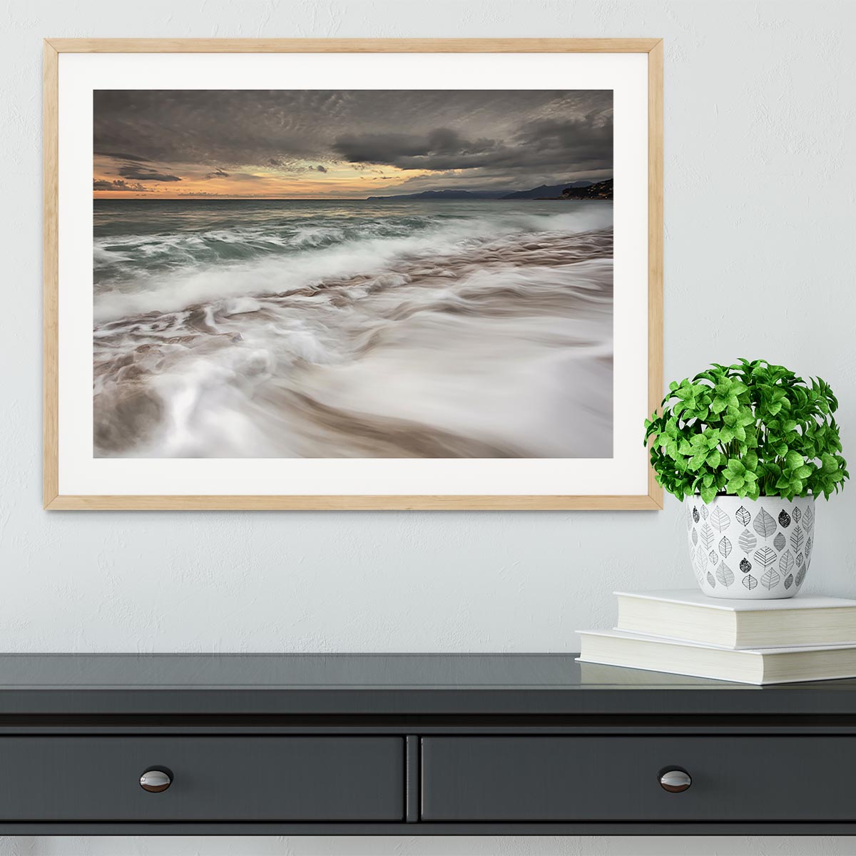 The Sea Framed Print - Canvas Art Rocks - 3