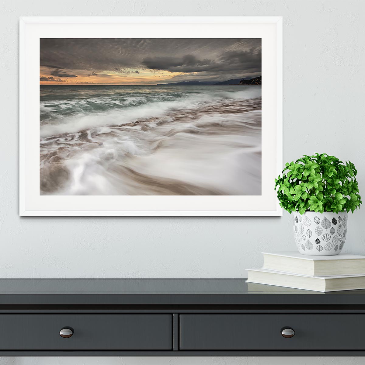 The Sea Framed Print - Canvas Art Rocks - 5