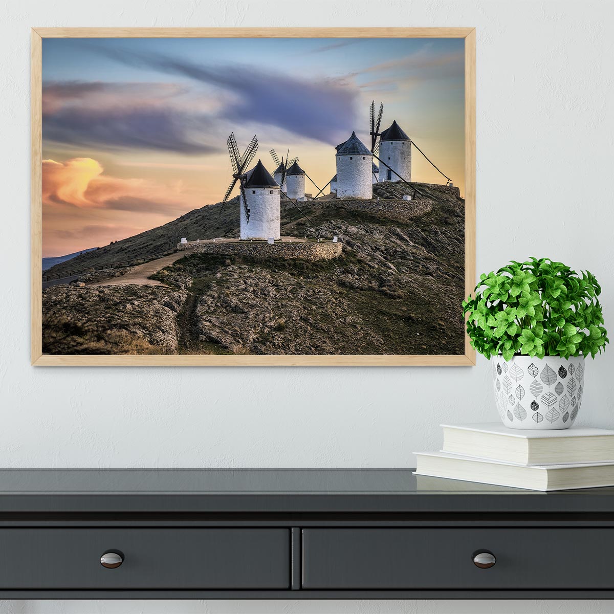 Molinos Al Viento Framed Print - Canvas Art Rocks - 4