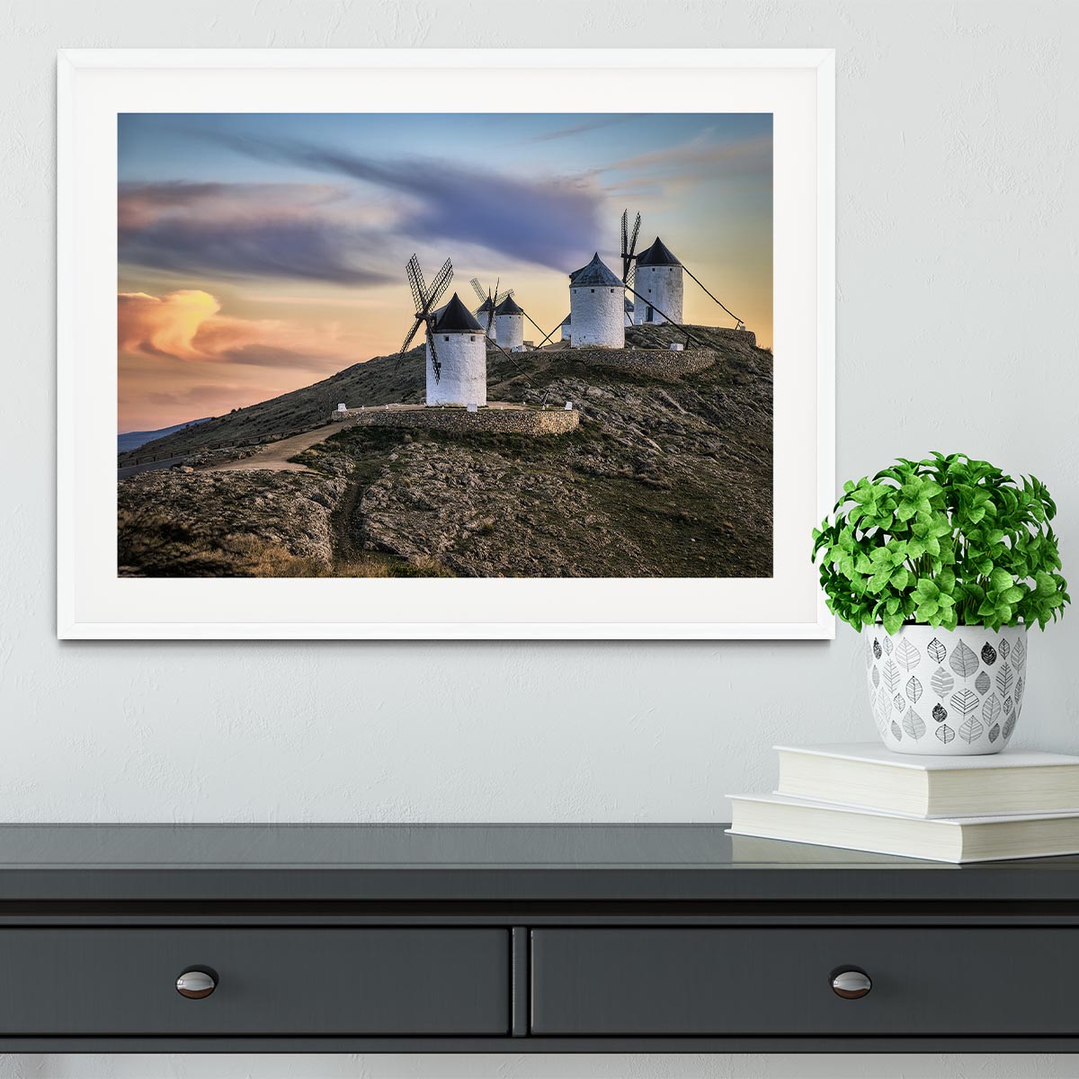 Molinos Al Viento Framed Print - Canvas Art Rocks - 5