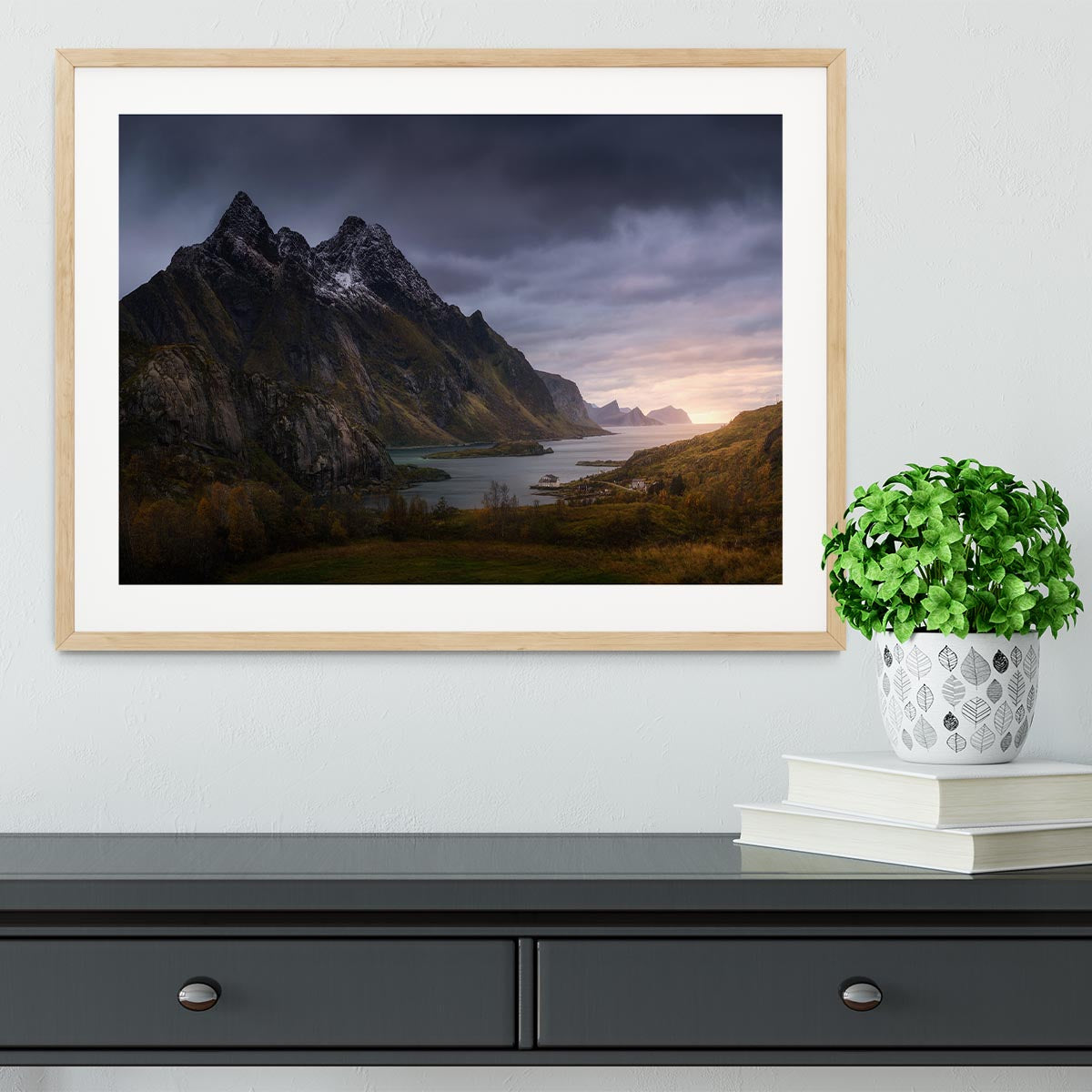 The Fjord Framed Print - Canvas Art Rocks - 3