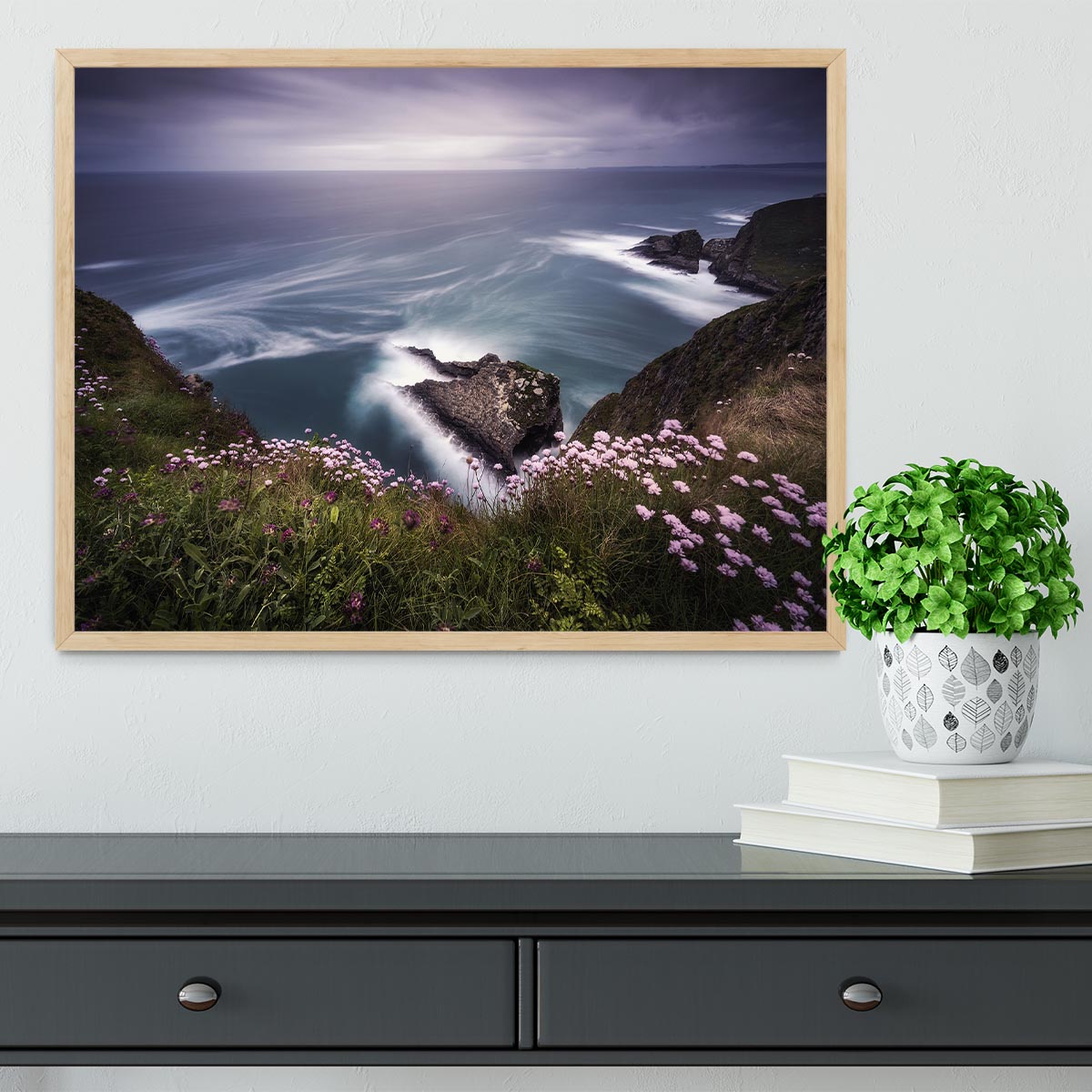 On The Edge Of The Cliff Framed Print - Canvas Art Rocks - 4