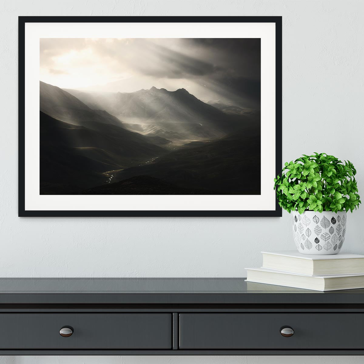 Sun Rays Mood Framed Print - Canvas Art Rocks - 1