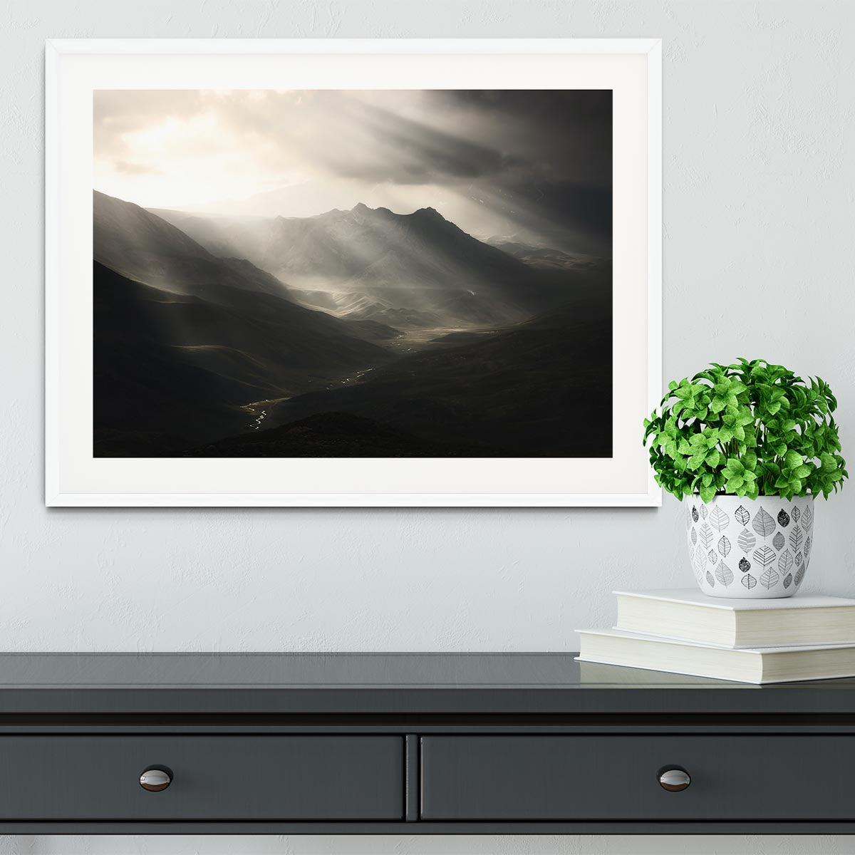 Sun Rays Mood Framed Print - Canvas Art Rocks - 5