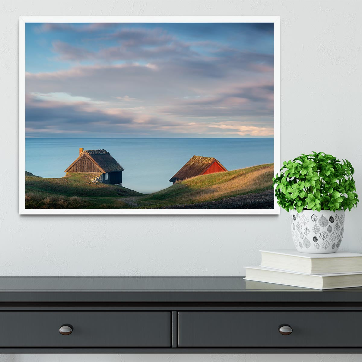 Cabins Framed Print - Canvas Art Rocks -6