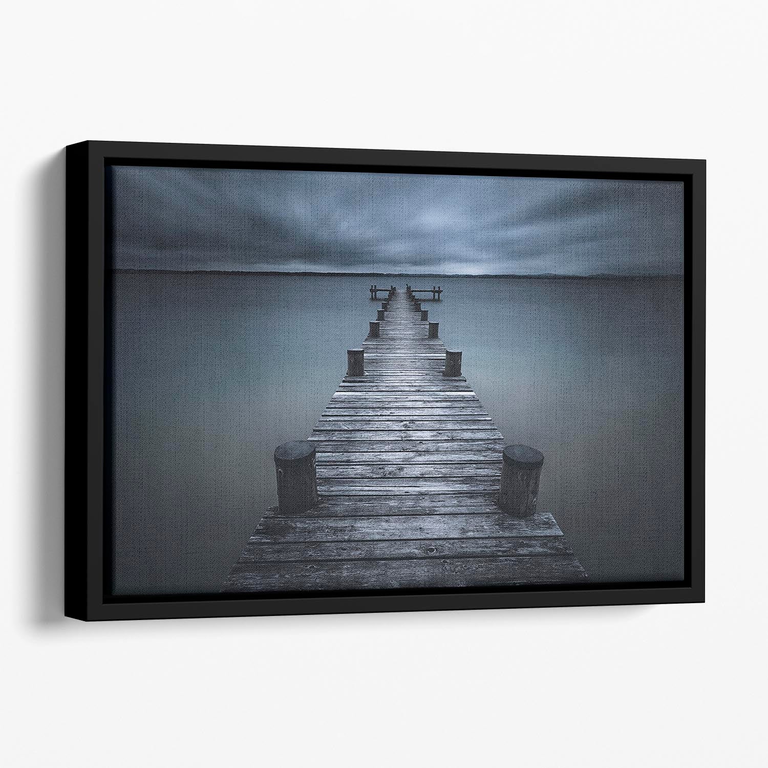 Dark Floating Framed Canvas - Canvas Art Rocks - 1