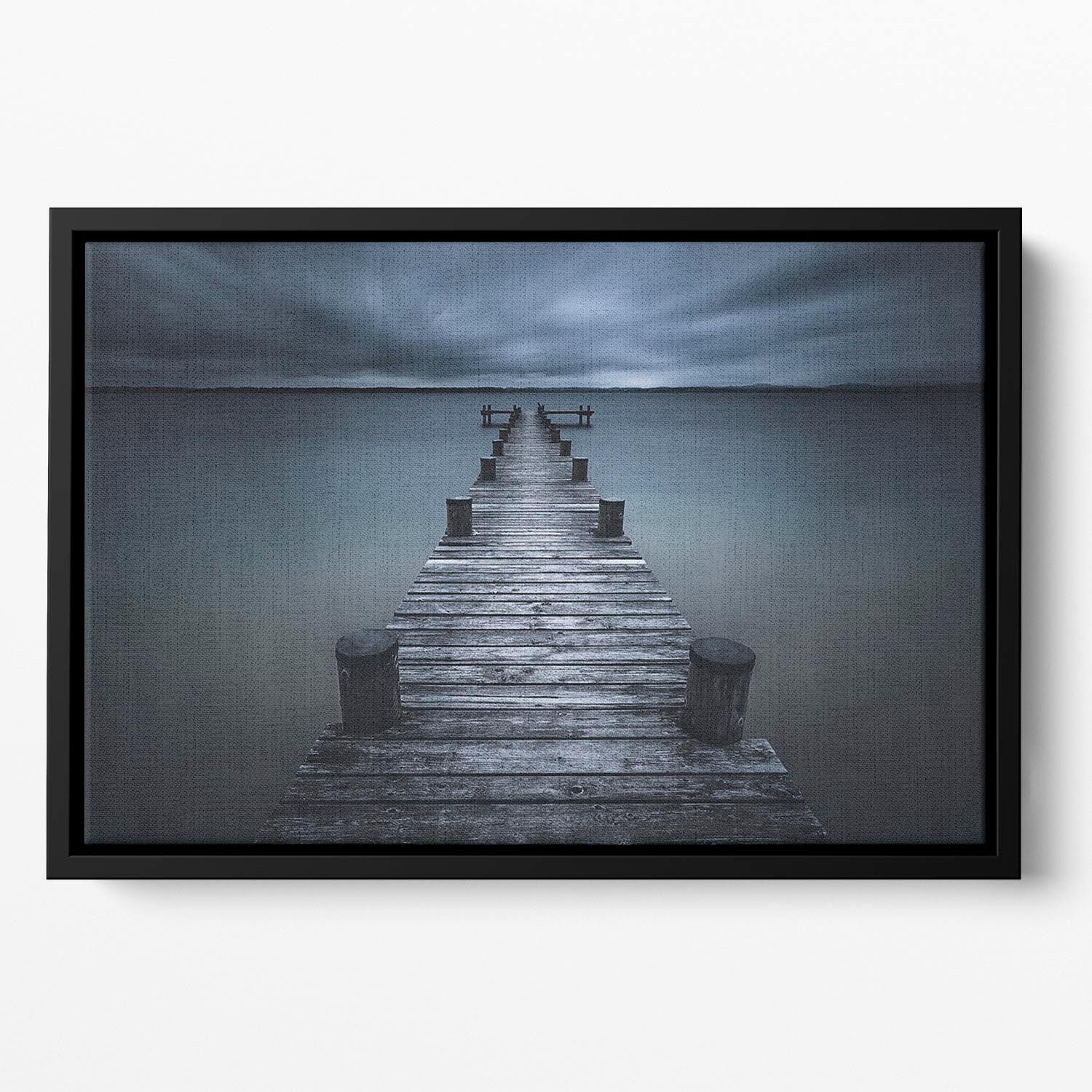 Dark Floating Framed Canvas - Canvas Art Rocks - 2