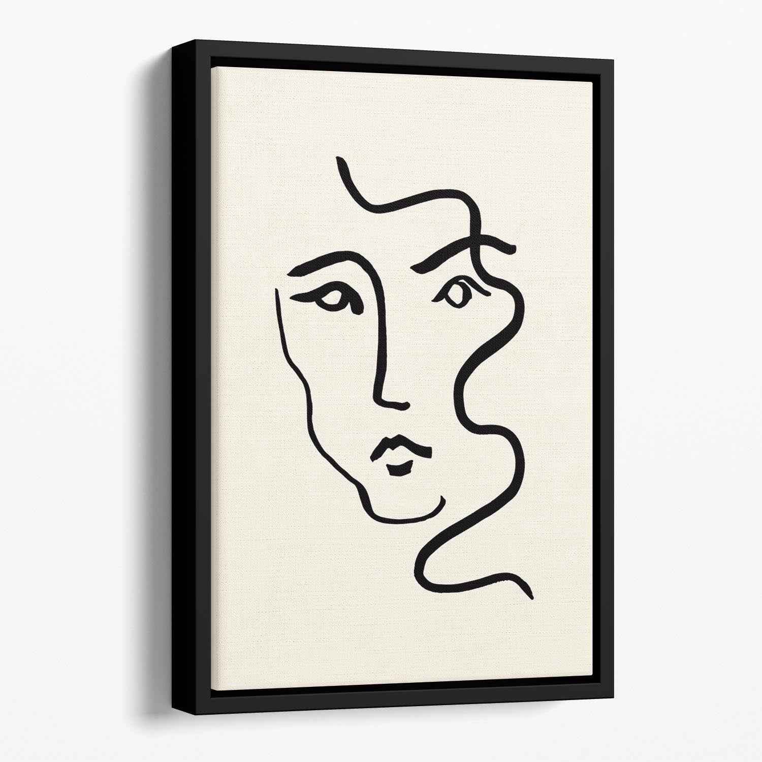 Portrait 01 Floating Framed Canvas - Canvas Art Rocks - 1