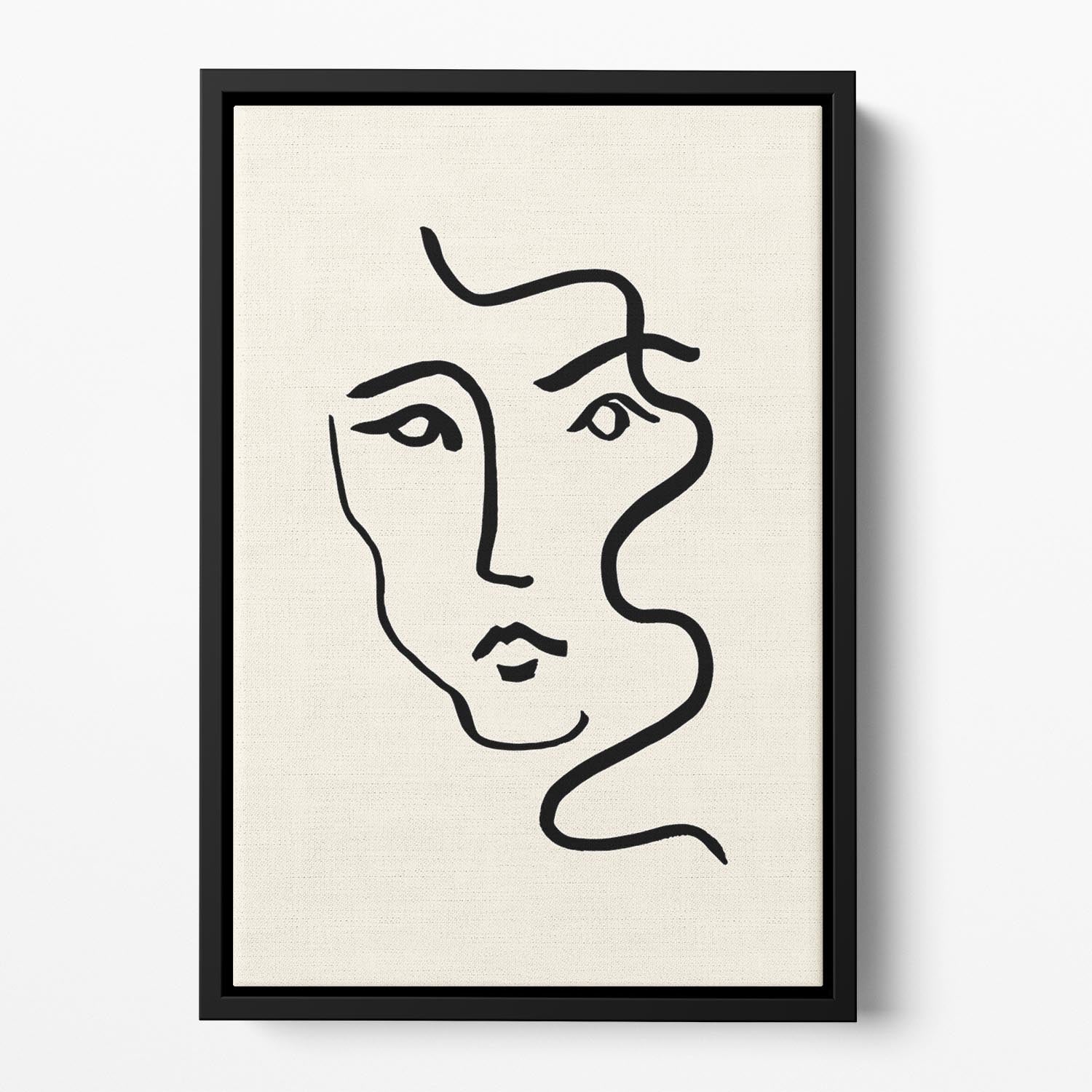 Portrait 01 Floating Framed Canvas - Canvas Art Rocks - 2