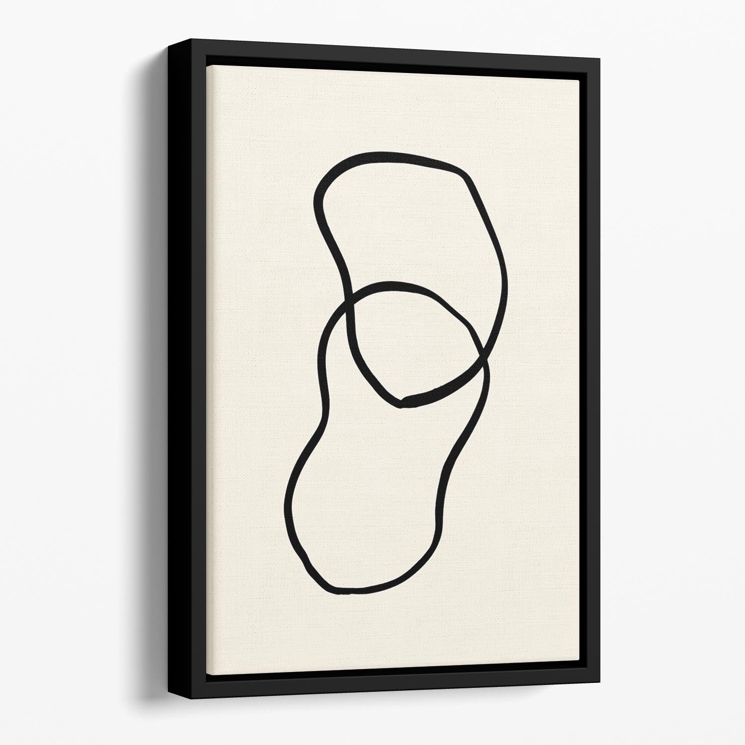 Shape 02 Floating Framed Canvas - Canvas Art Rocks - 1