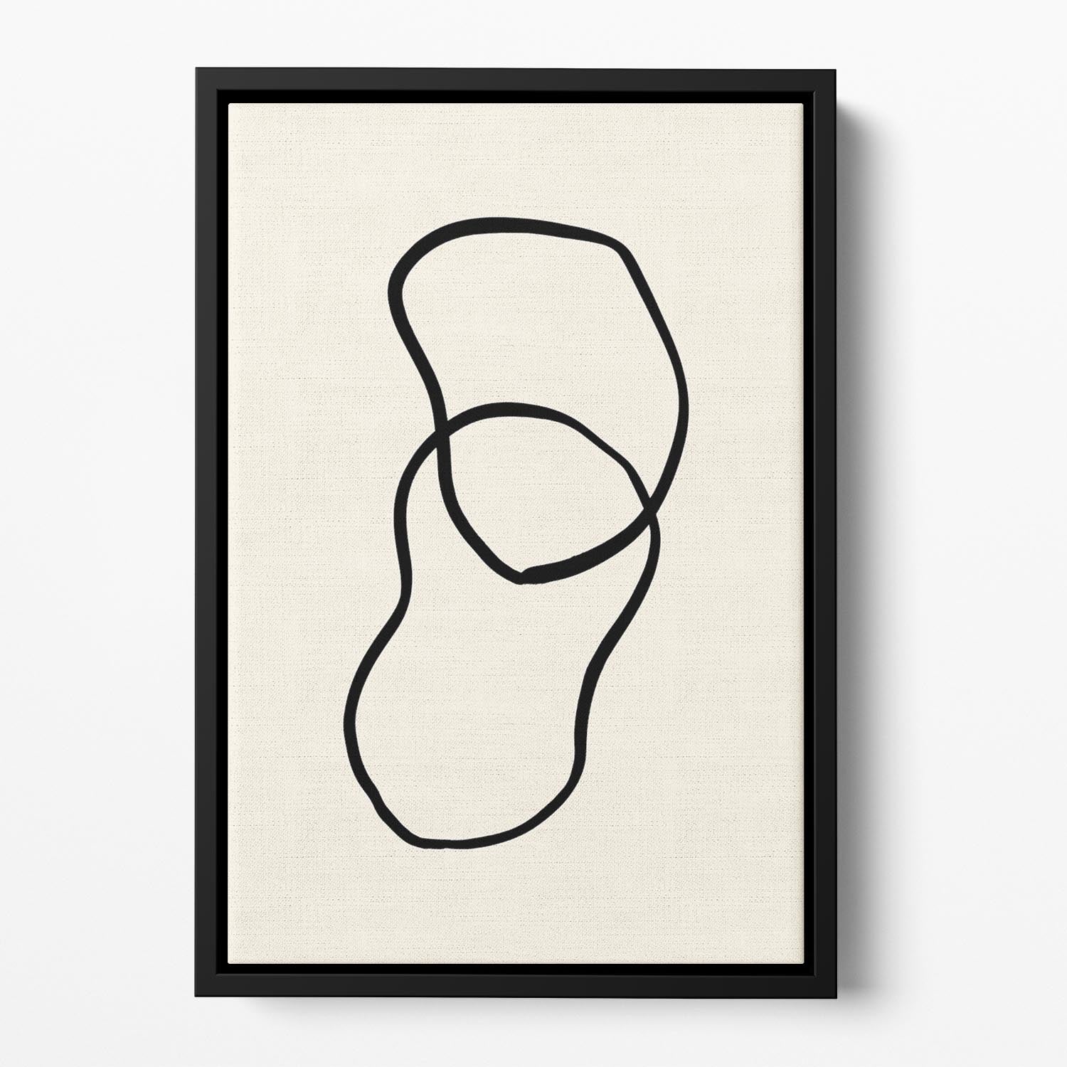 Shape 02 Floating Framed Canvas - Canvas Art Rocks - 2