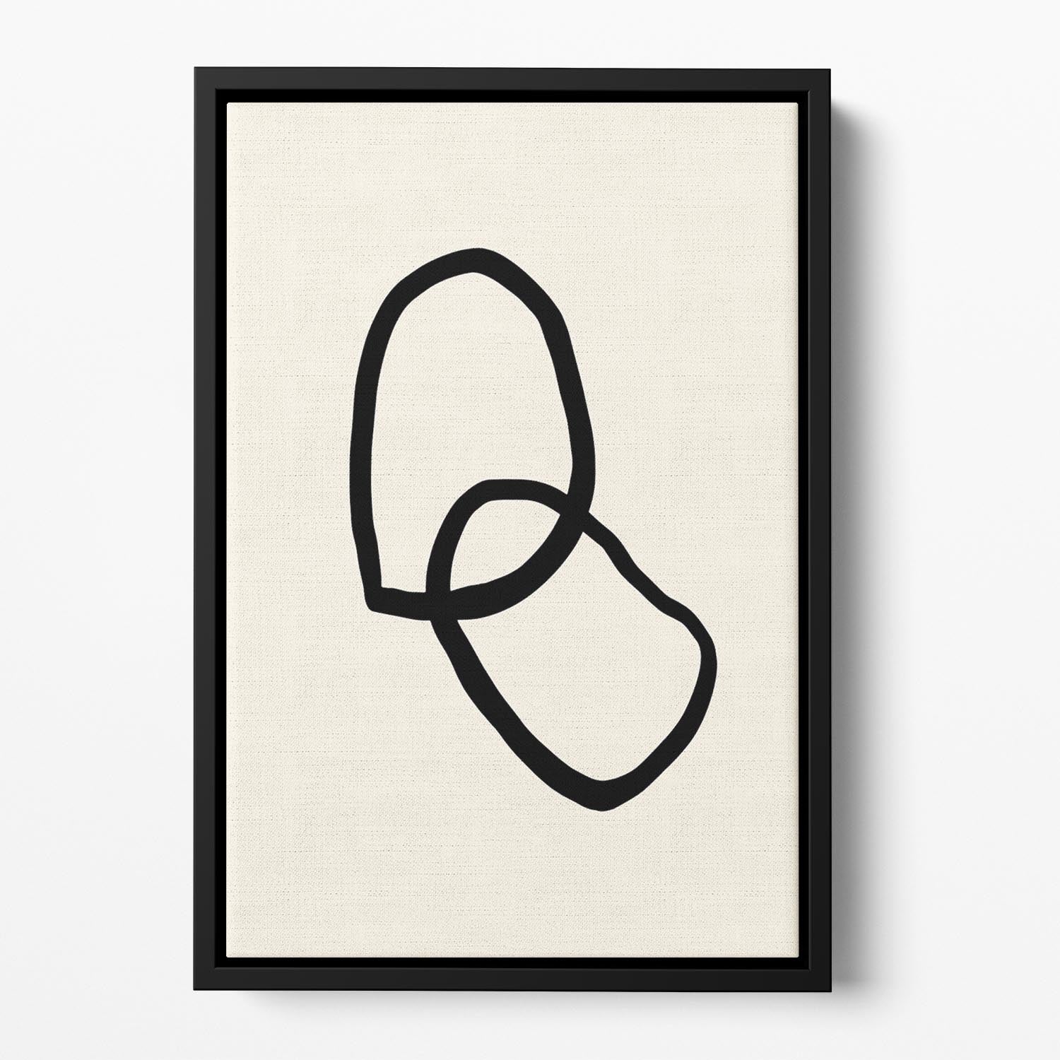 Shape 03 Floating Framed Canvas - Canvas Art Rocks - 2