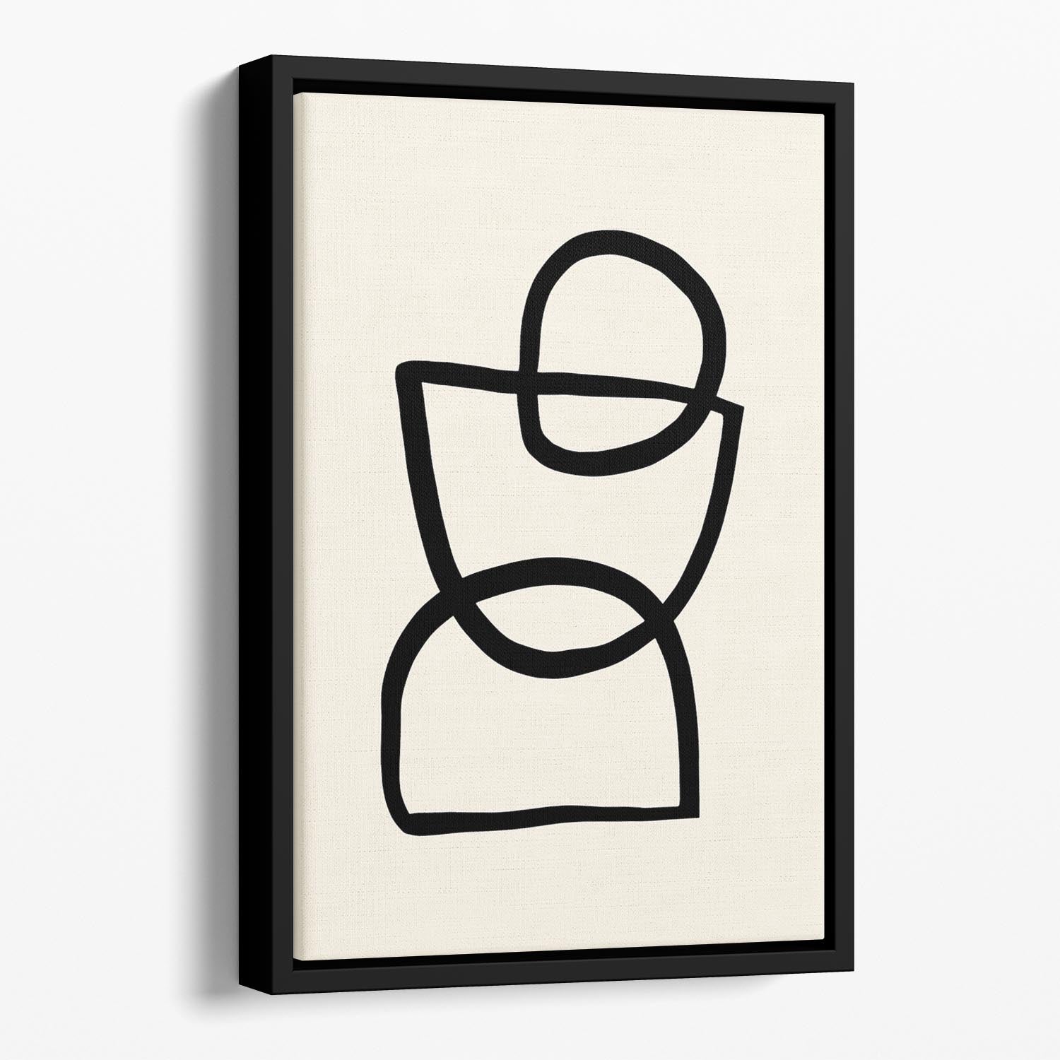 Shape 04 Floating Framed Canvas - Canvas Art Rocks - 1