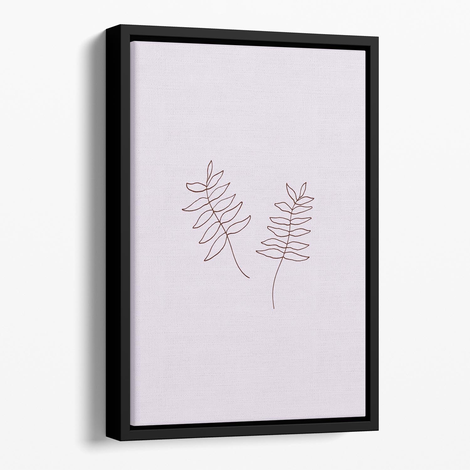 Two Twigs Floating Framed Canvas - Canvas Art Rocks - 1