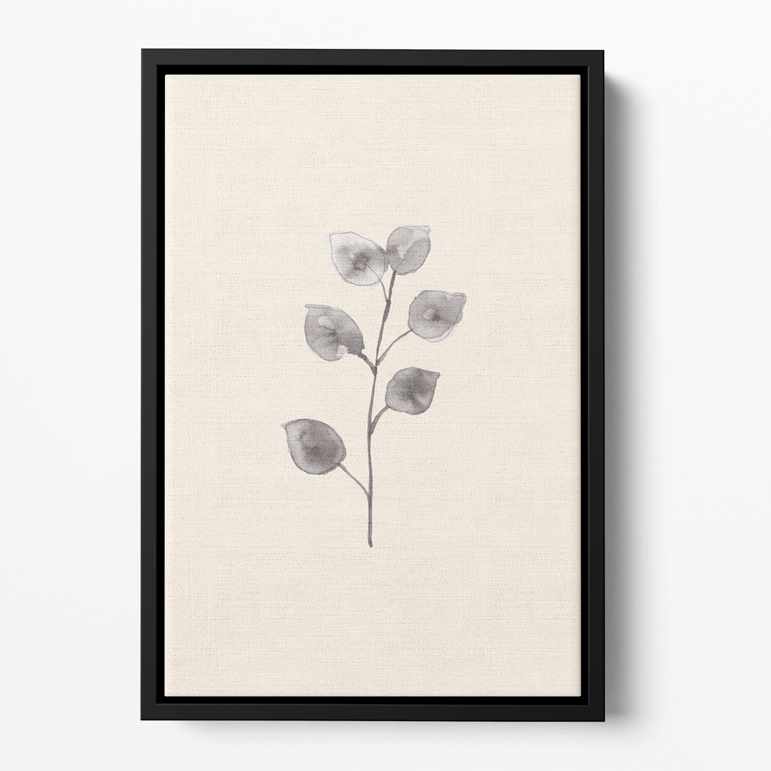 Eucalyptus Twig Floating Framed Canvas - Canvas Art Rocks - 2