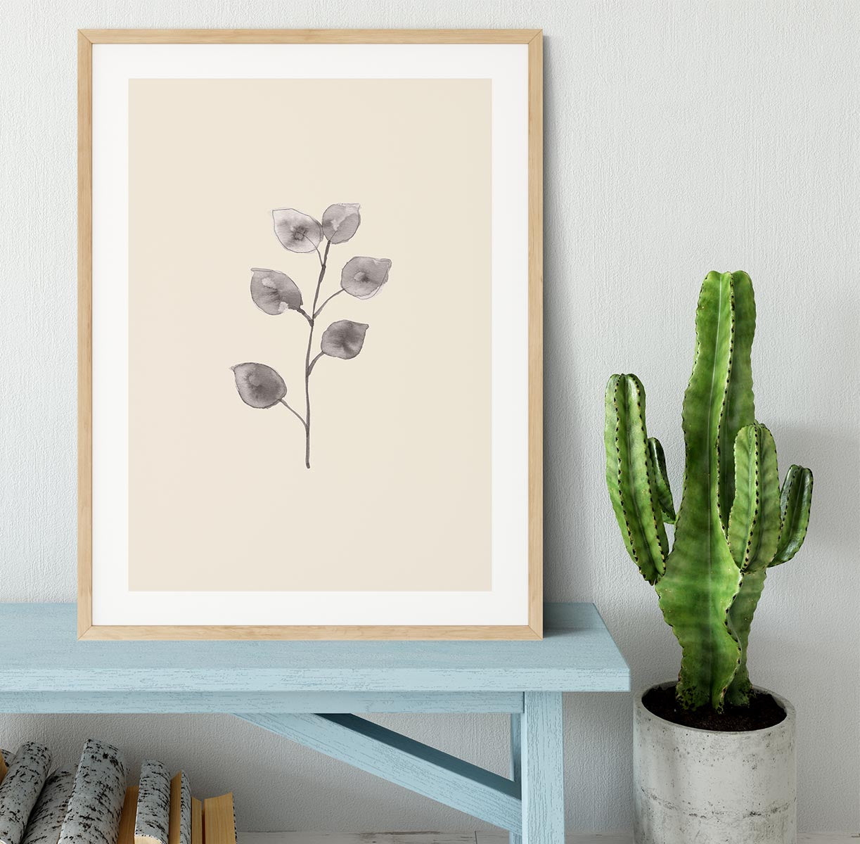 Eucalyptus Twig Framed Print - Canvas Art Rocks - 3