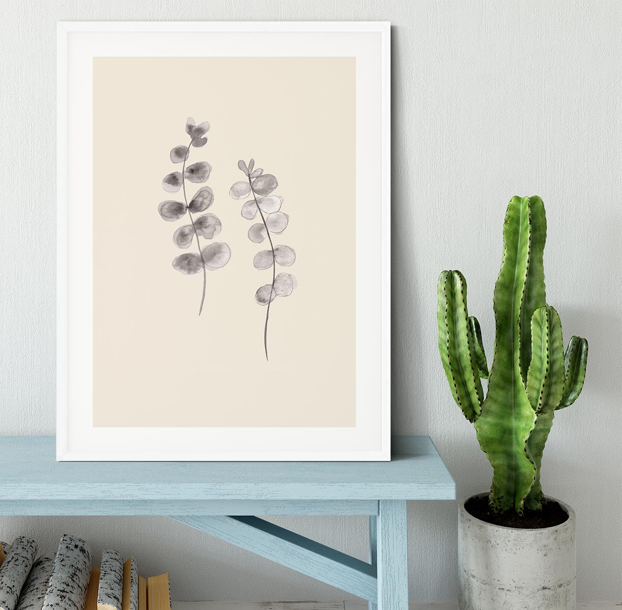 Eucalyptus Twigs Framed Print - Canvas Art Rocks - 5