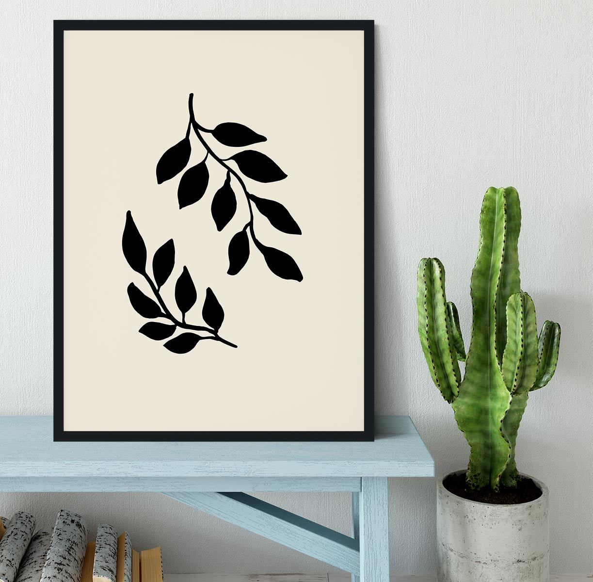 Black Twigs Framed Print - 1x - 2