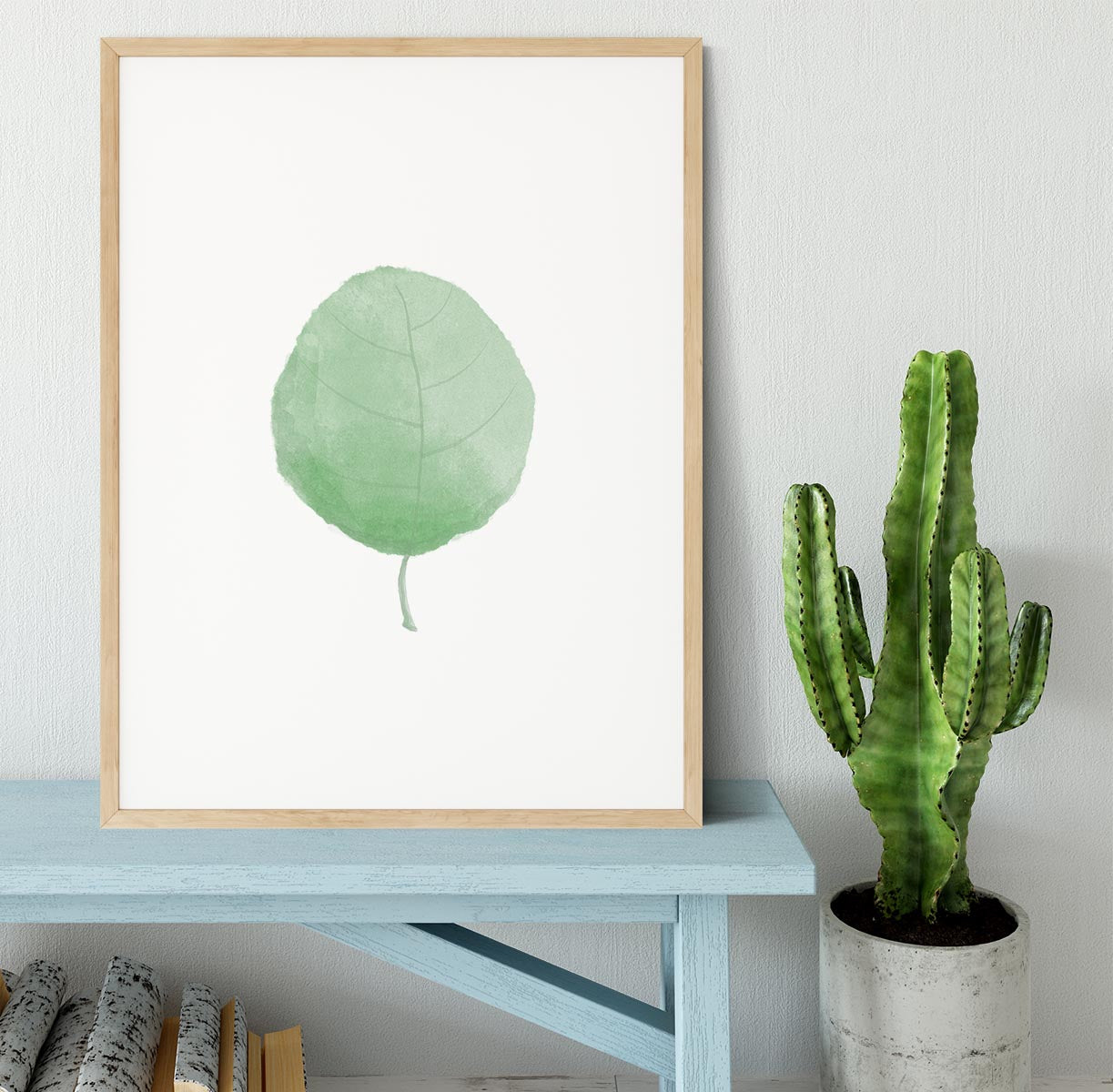 Single Leaf Framed Print - Canvas Art Rocks - 4