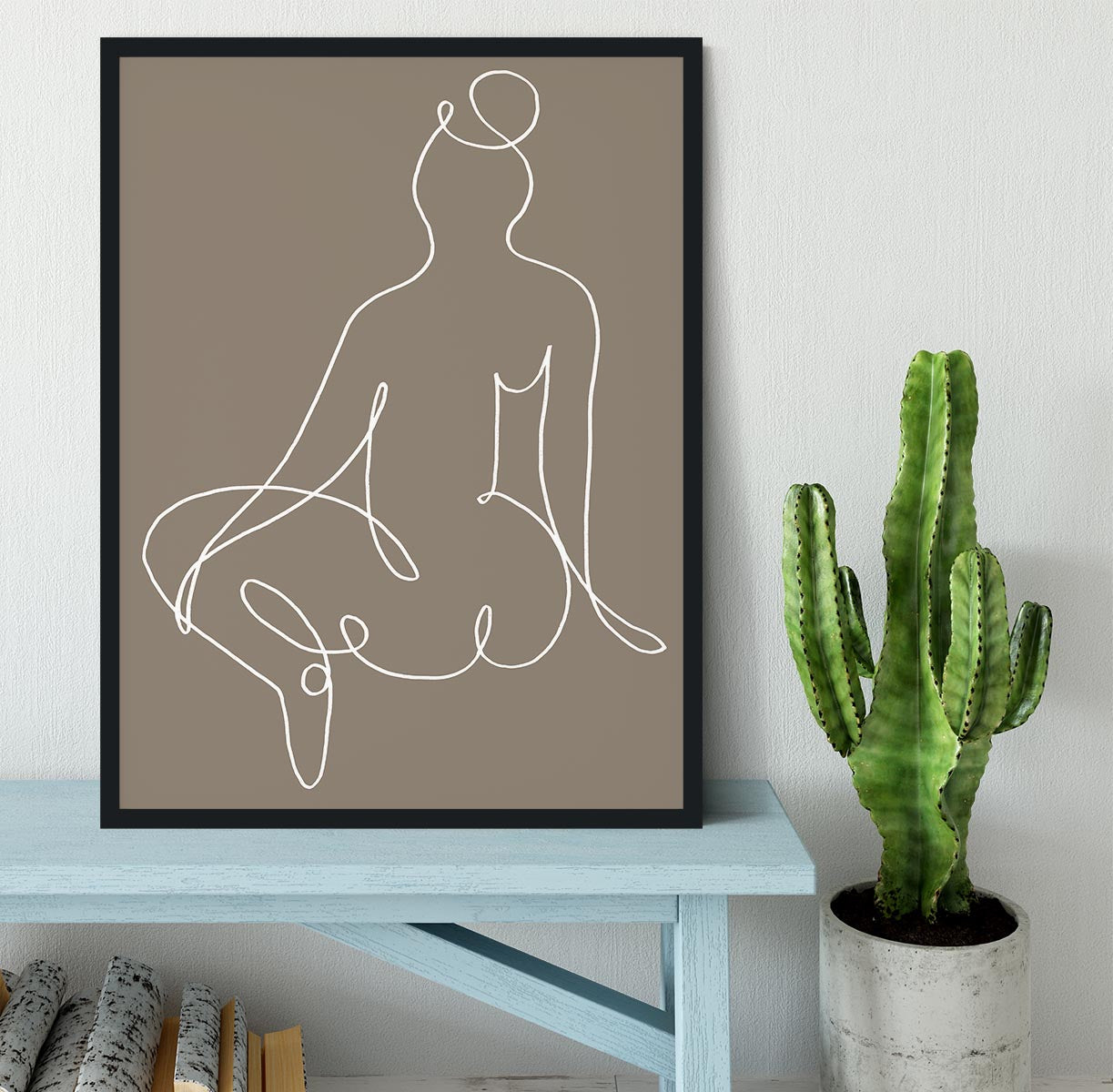 Sitting Down 02 Framed Print - Canvas Art Rocks - 2