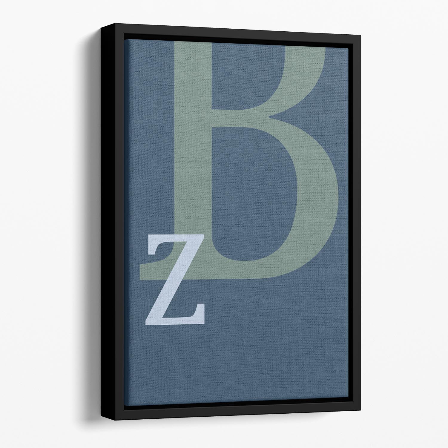 Letter B Floating Framed Canvas - 1x - 1