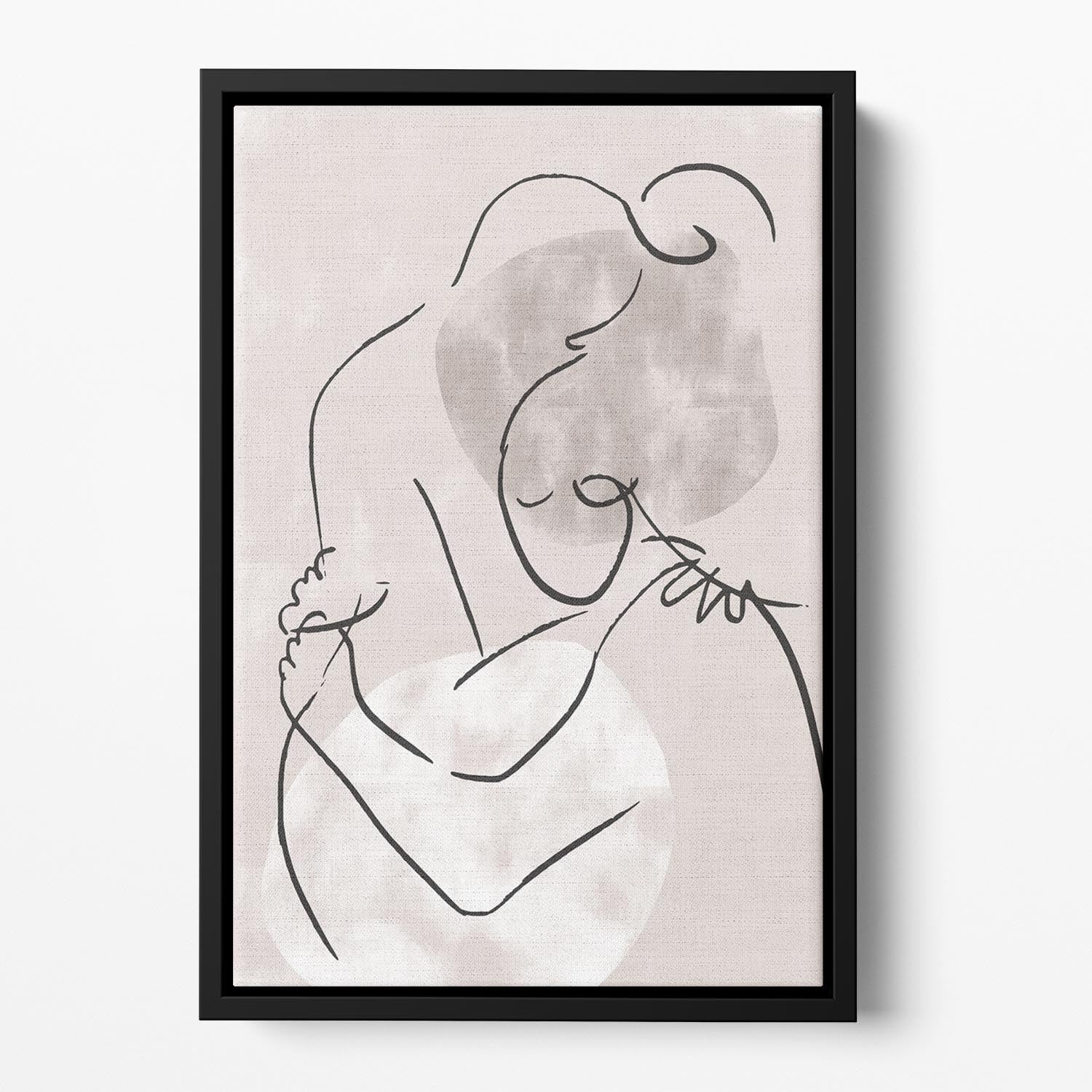 The Hug Floating Framed Canvas - Canvas Art Rocks - 2