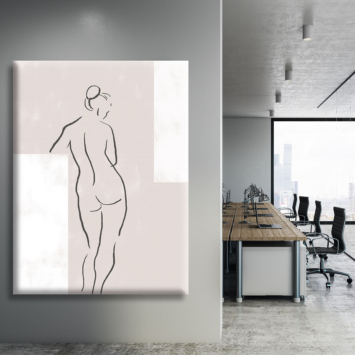 Woman in Studio Canvas Print or Poster - Canvas Art Rocks - 3