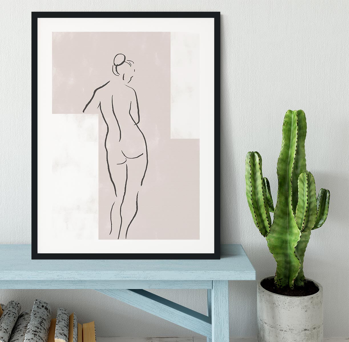 Woman in Studio Framed Print - Canvas Art Rocks - 1