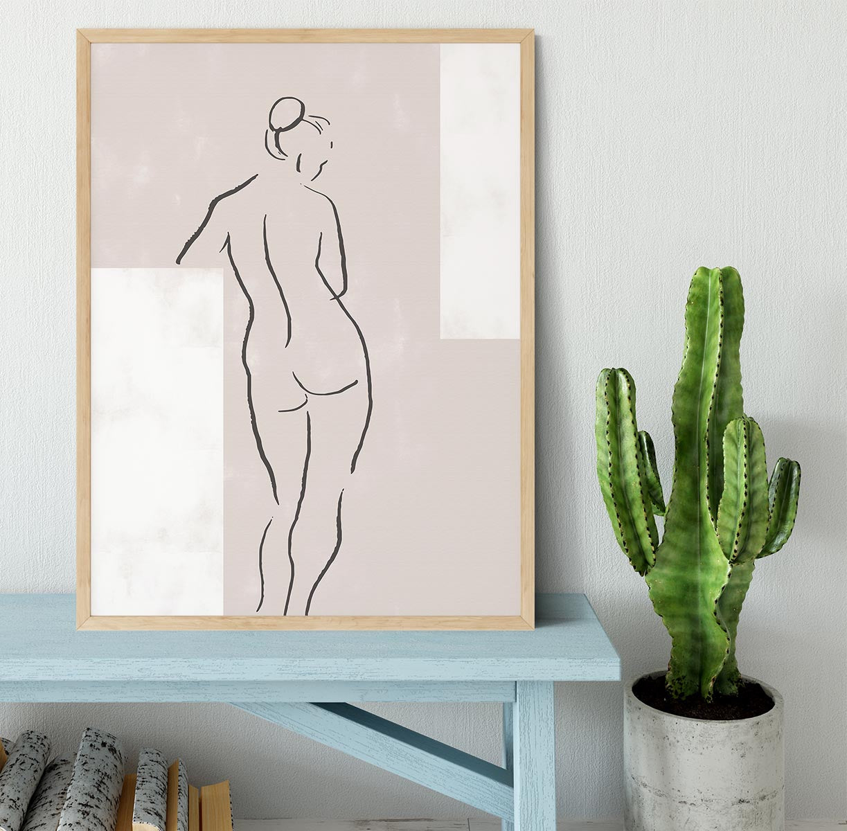 Woman in Studio Framed Print - Canvas Art Rocks - 4